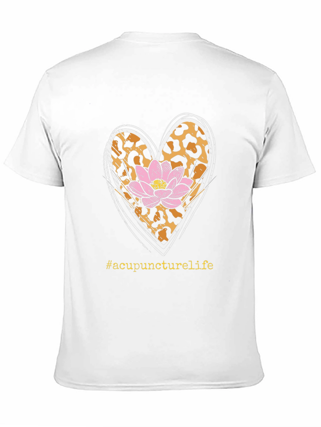 Acupuncture Life Tee - Leopard Heart & Lotus