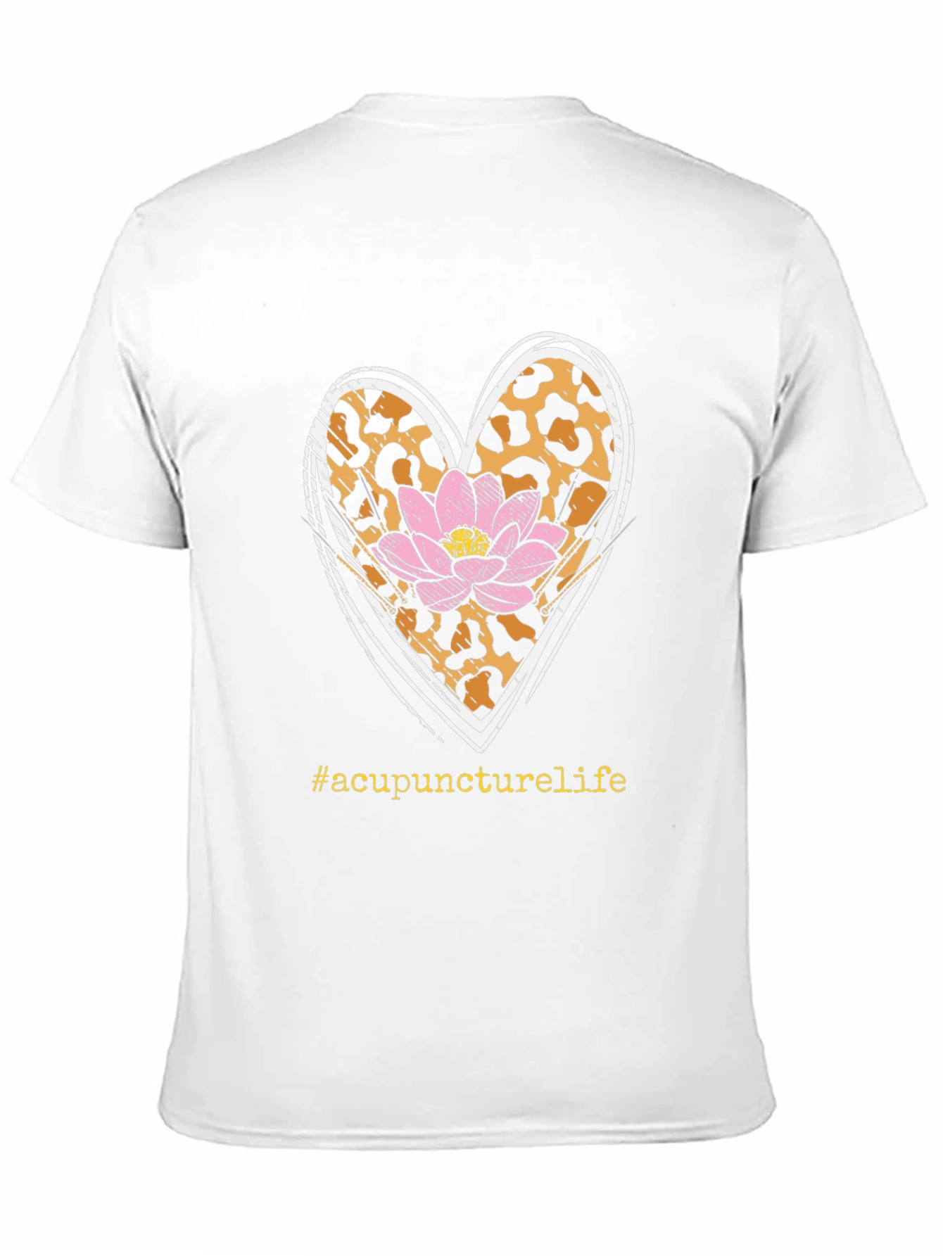 Acupuncture Life Tee - Leopard Heart & Lotus