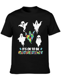 Autism Awareness Ghost Graphic Tee