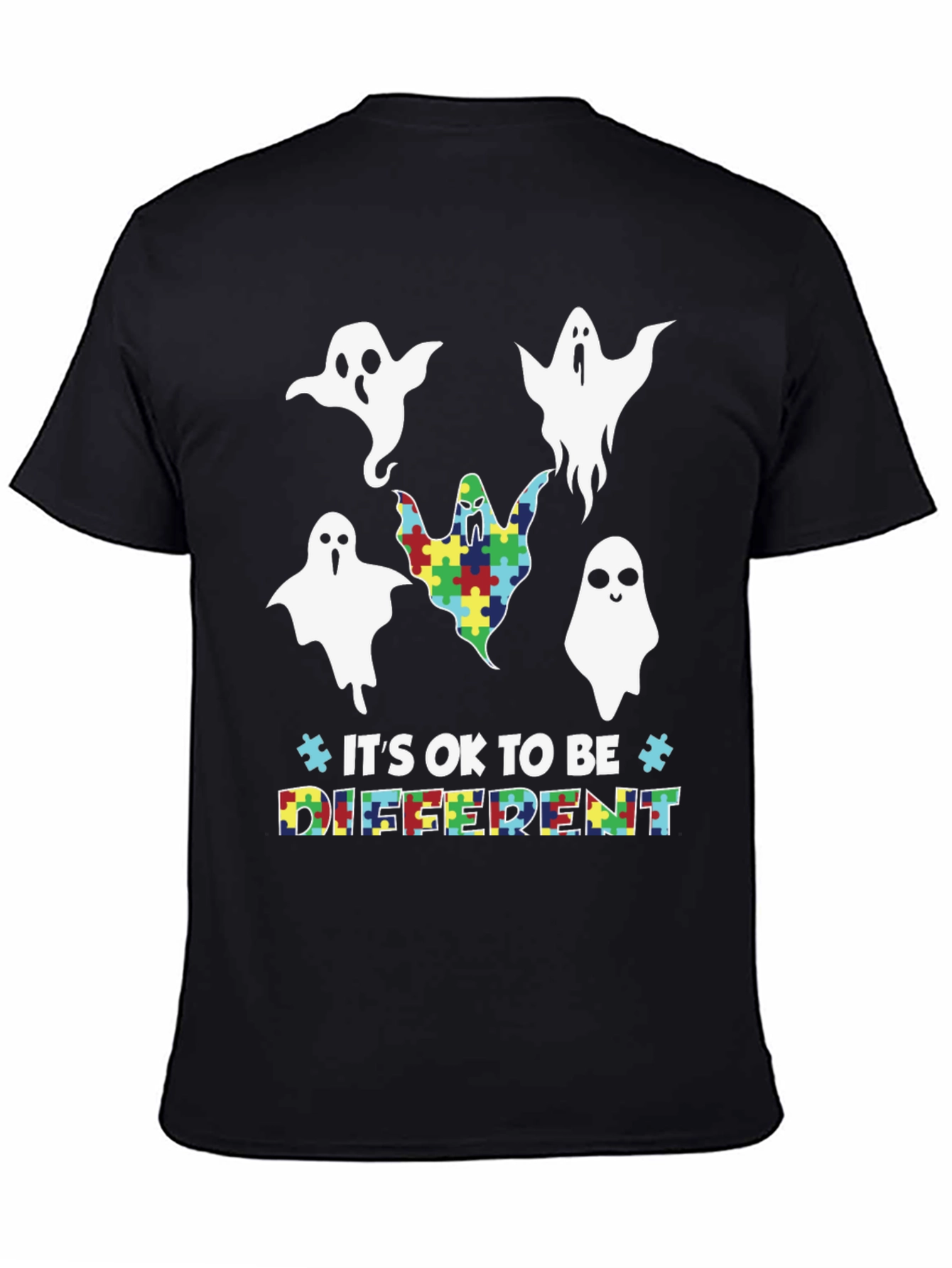 Autism Awareness Ghost Graphic Tee