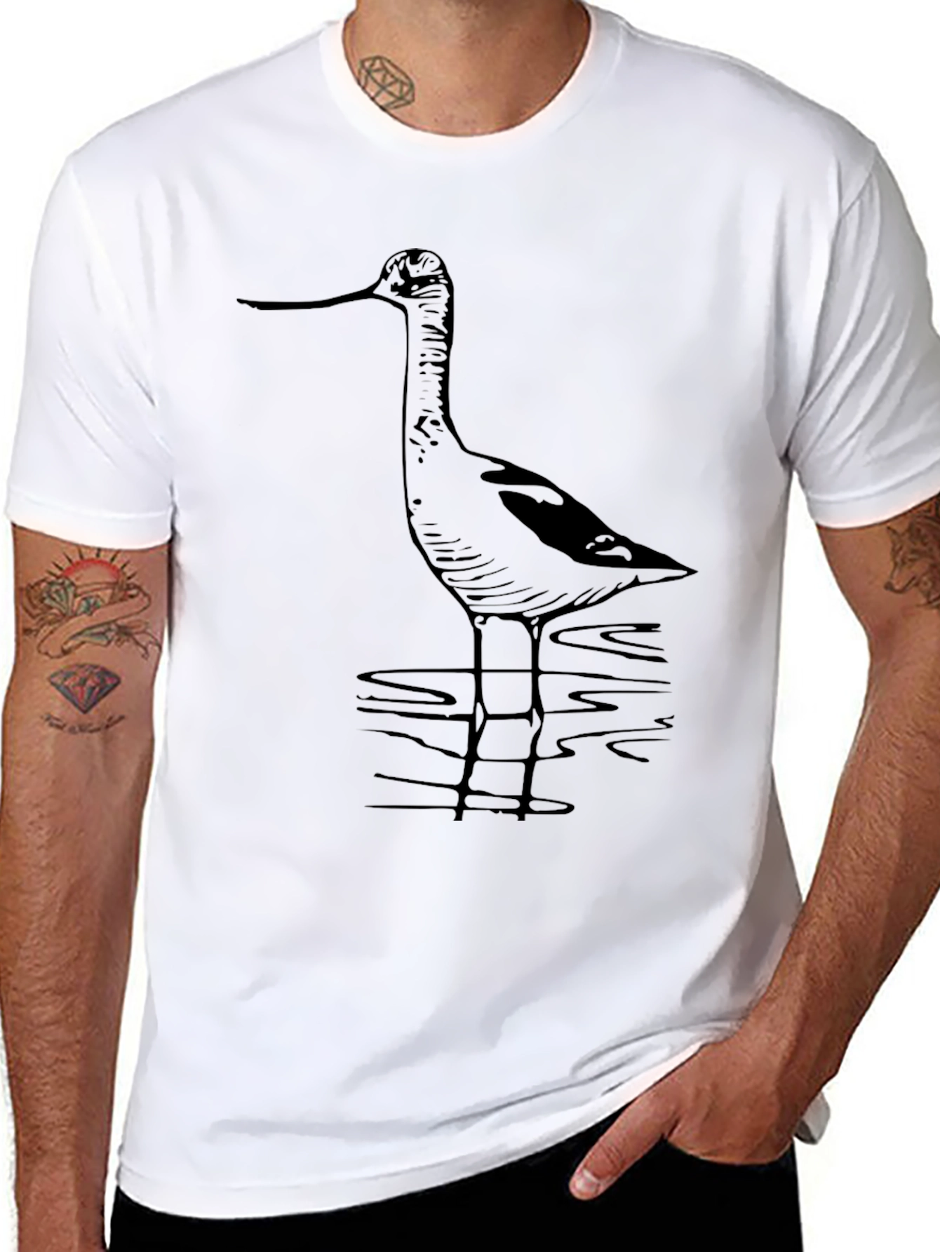 Black Bird T-Shirt - Stylish Graphic Tee
