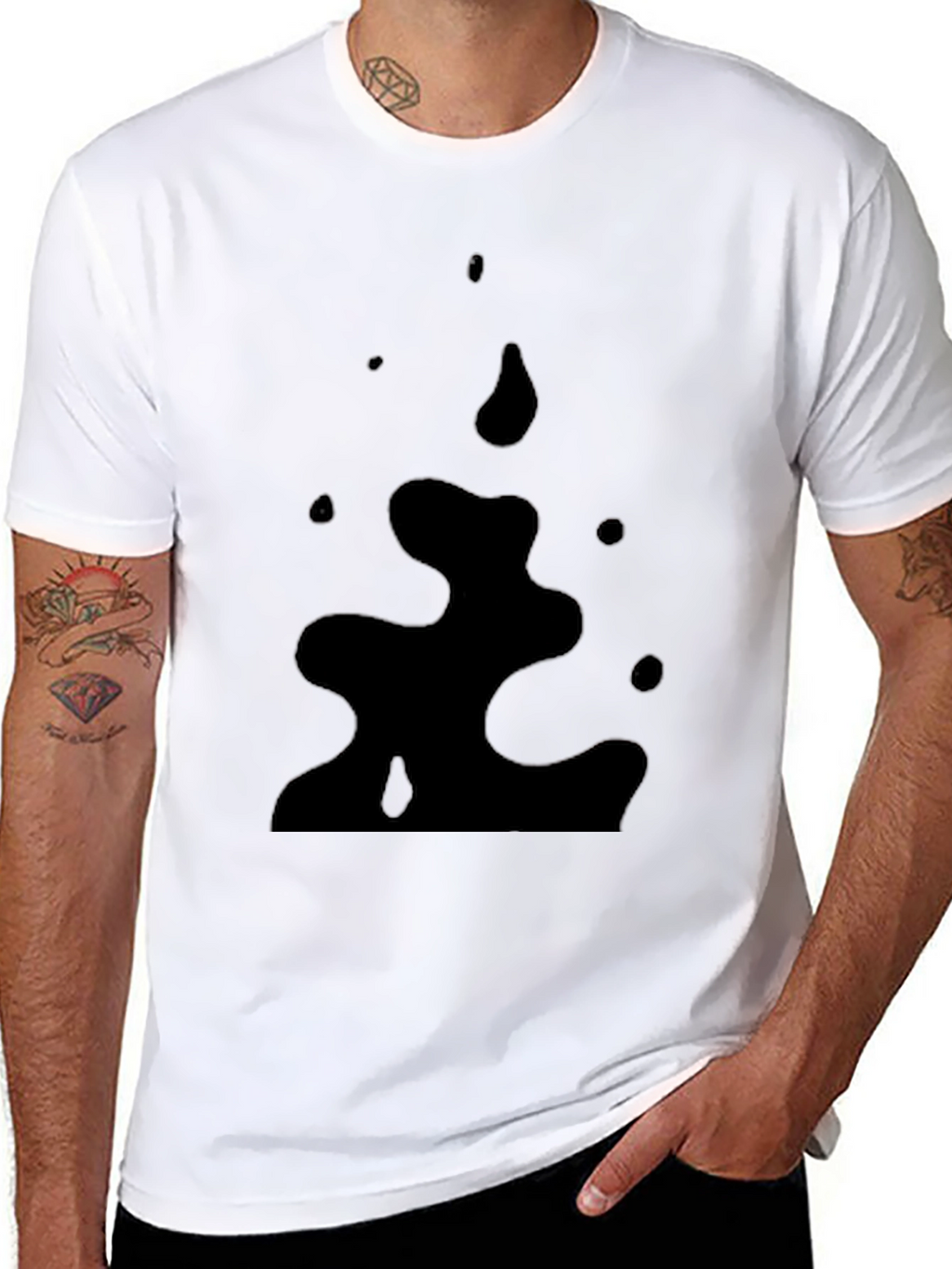 Mens Black Graphic Tee