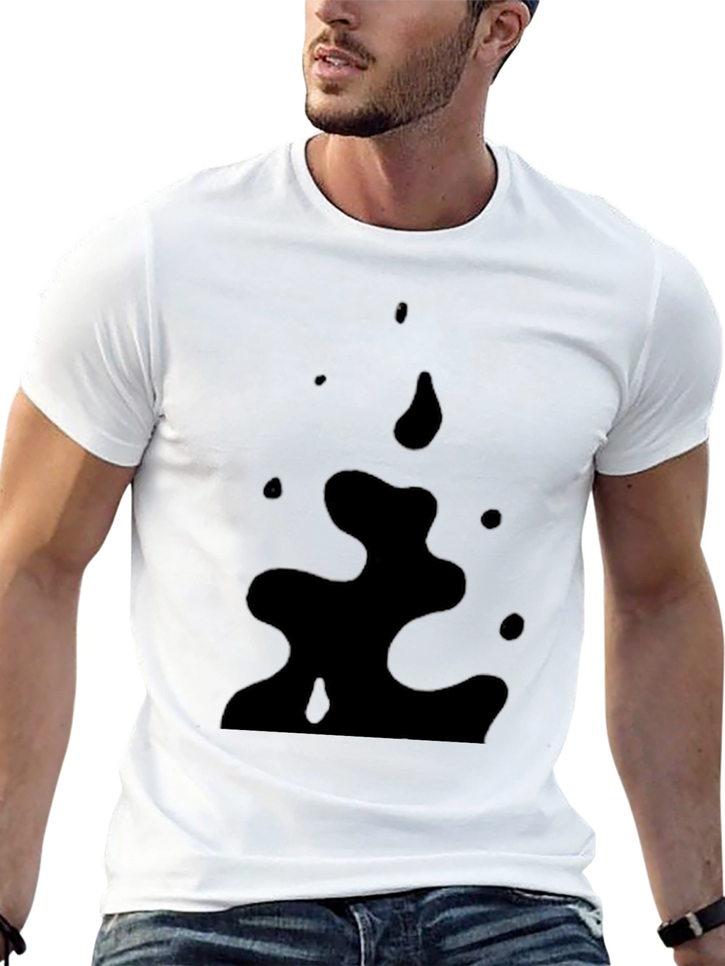 Mens Black Graphic Tee