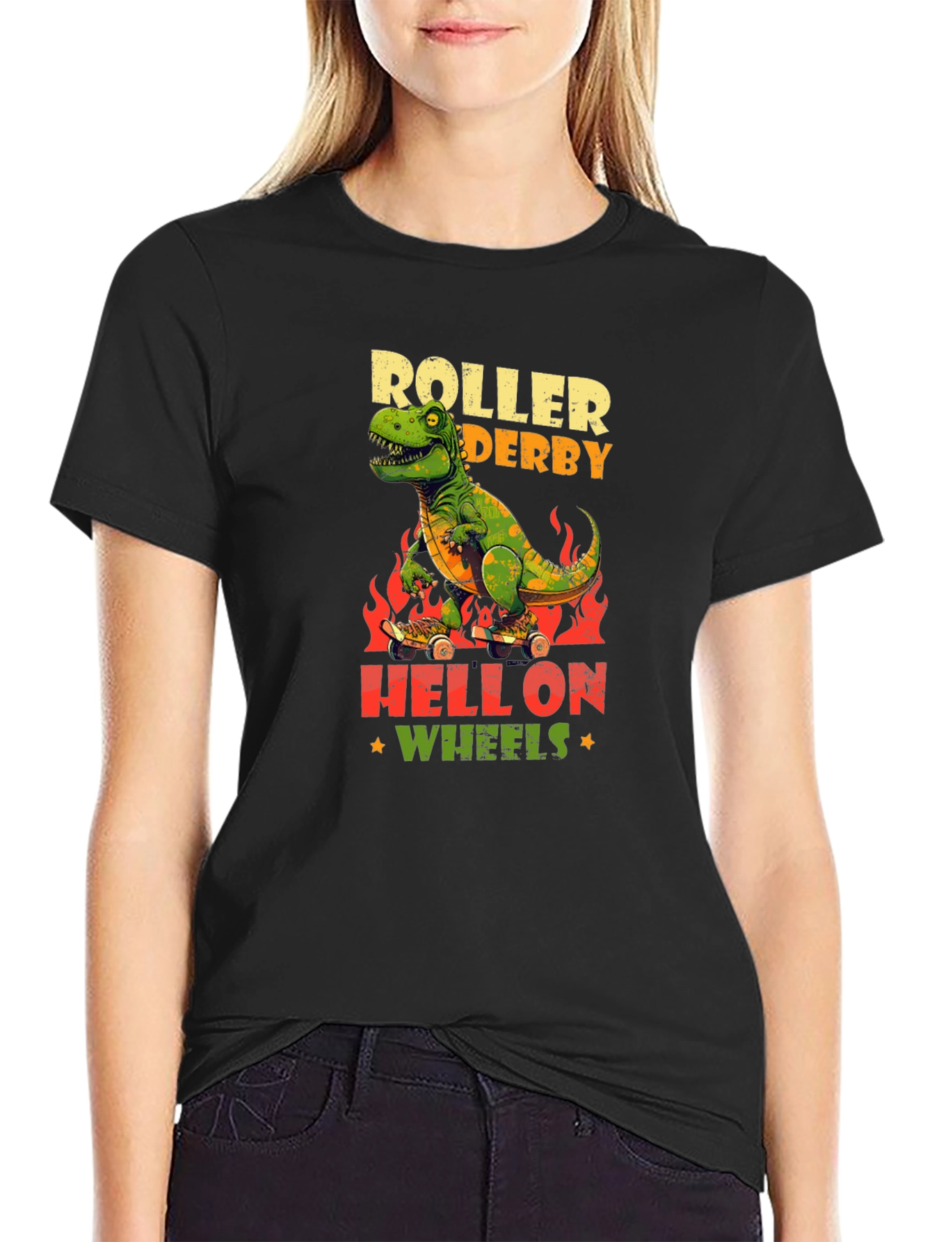 Dino Roller Derby T-Shirt