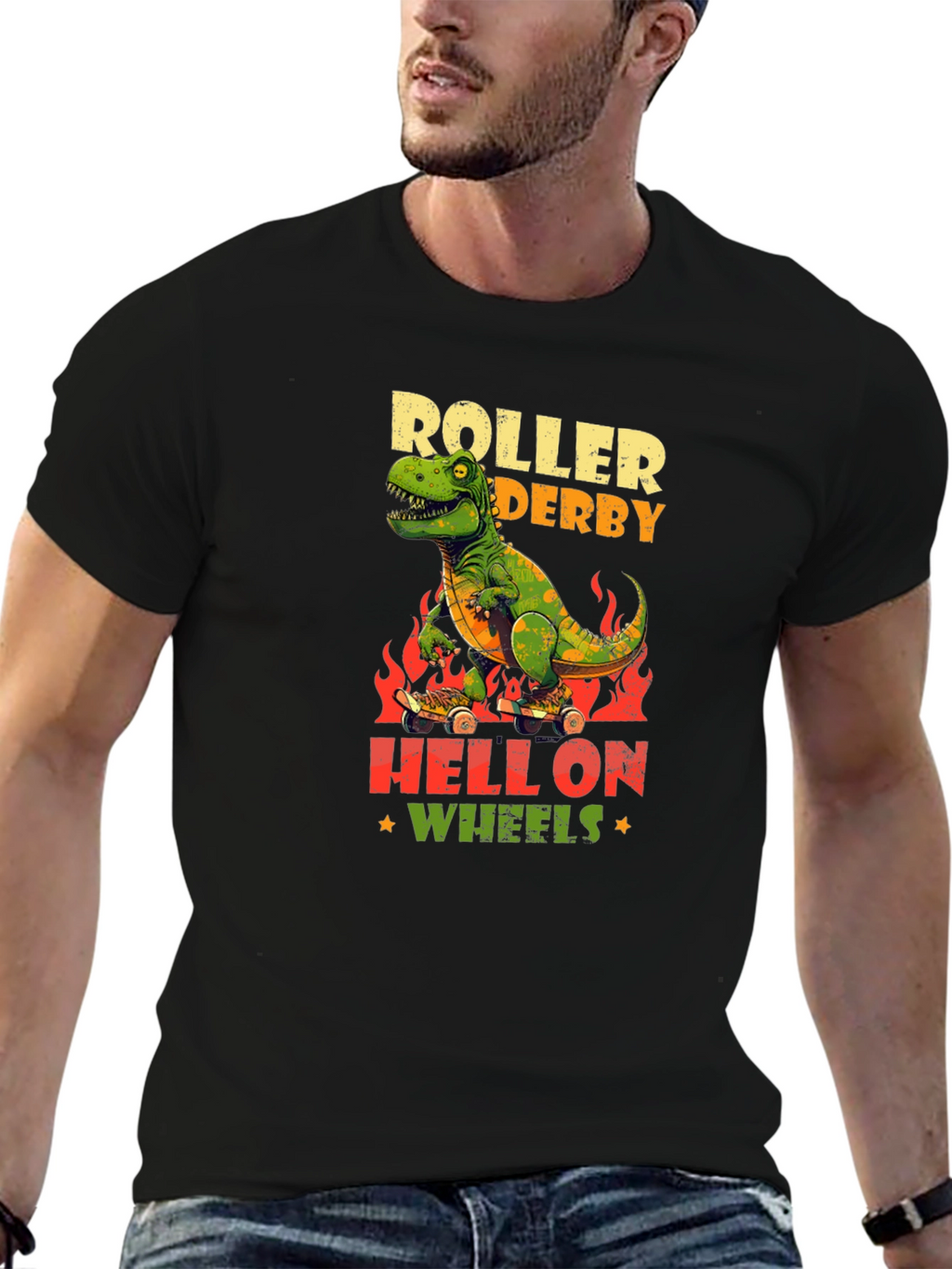 Dino Roller Derby T-Shirt