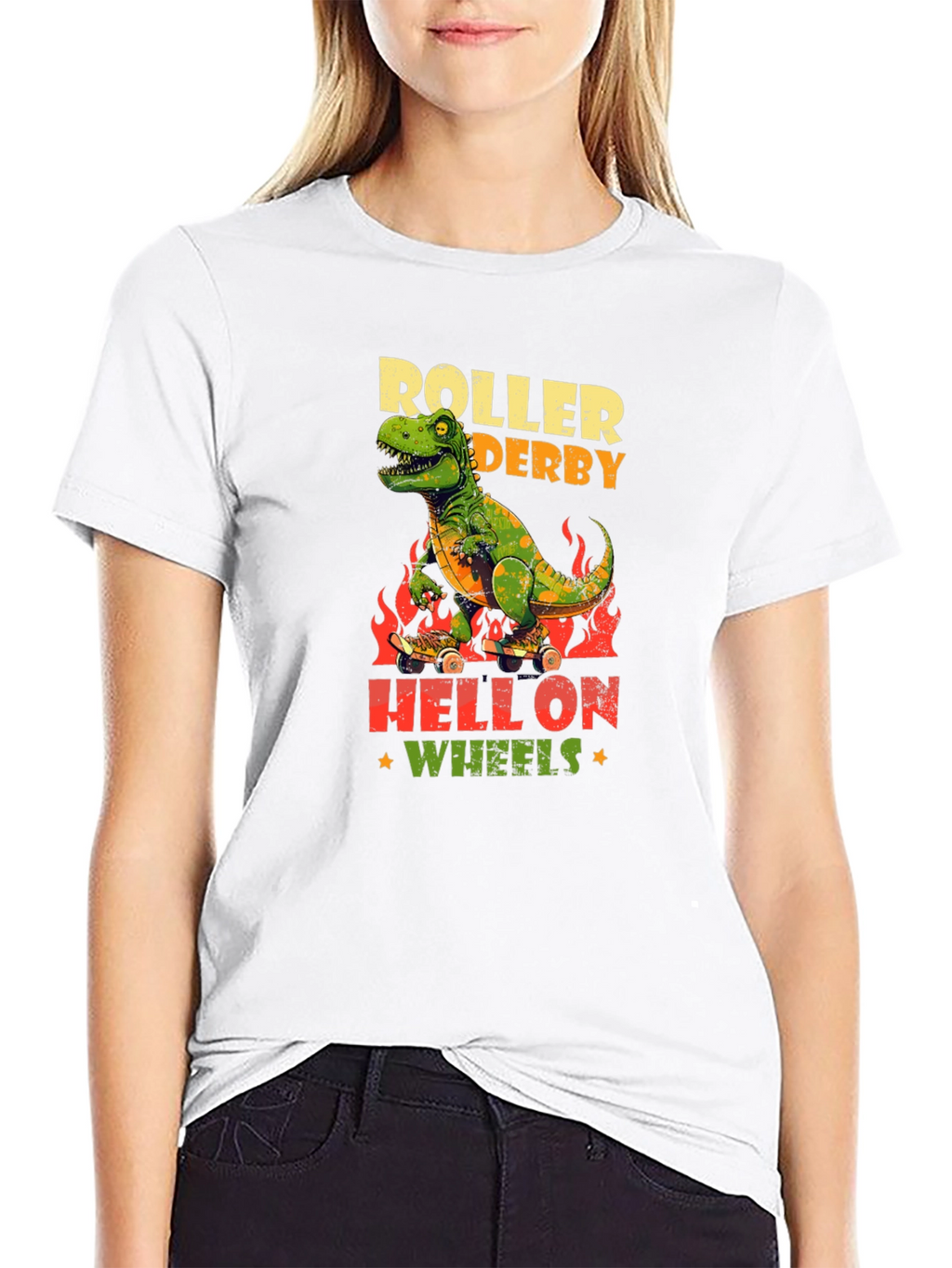 Dino Roller Derby T-Shirt