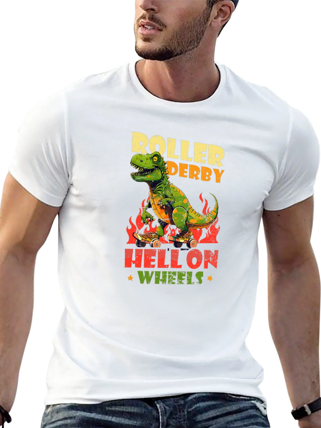 Dino Roller Derby T-Shirt