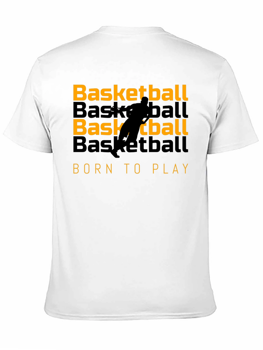 Basketball Born to Play Graphic Tee - Black