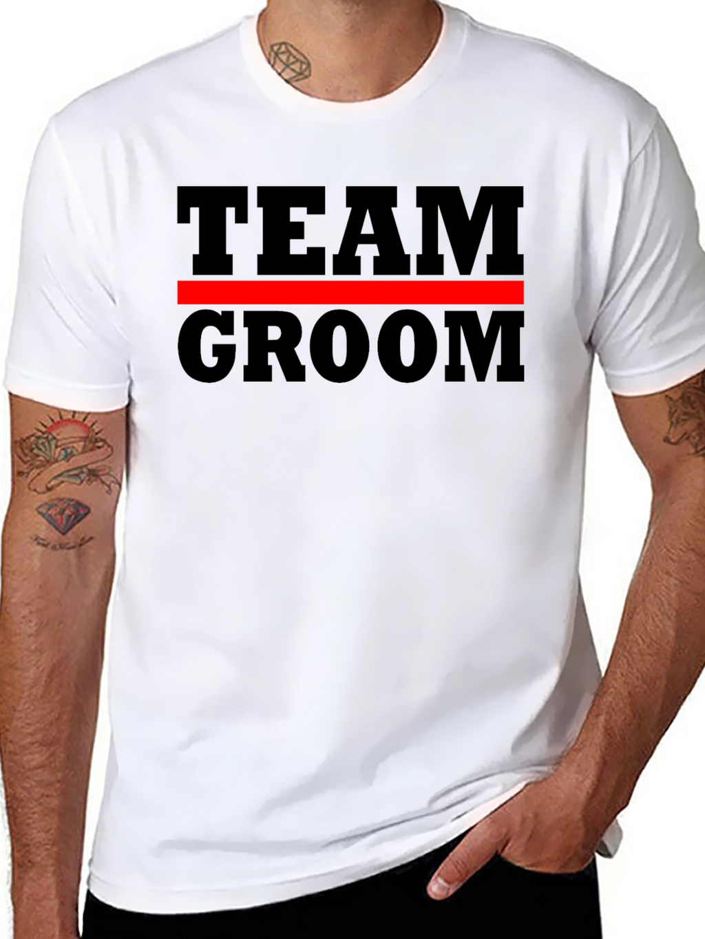 Team Groom Graphic T-Shirt - Black