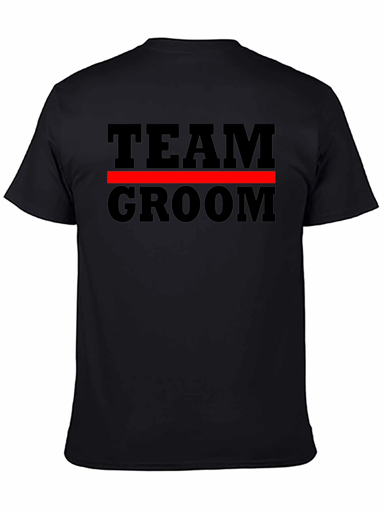 Team Groom Graphic T-Shirt - Black