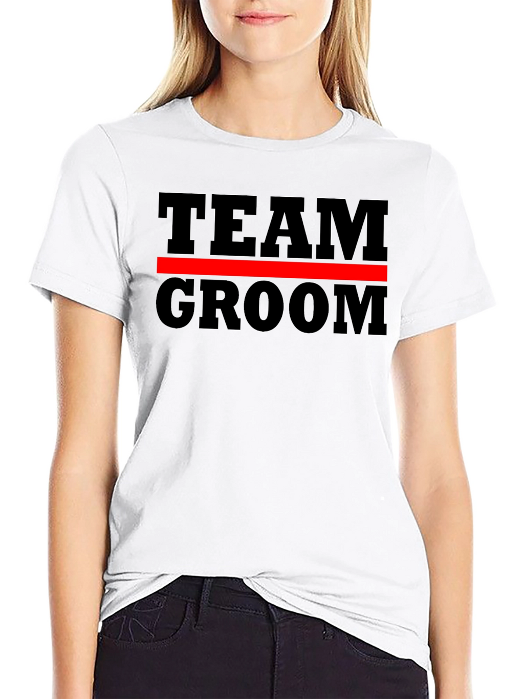 Team Groom Graphic T-Shirt - Black