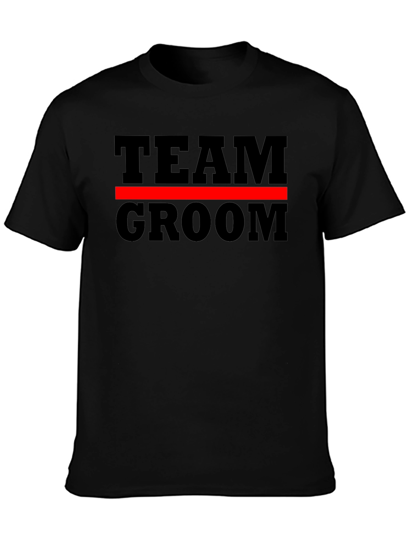 Team Groom Graphic T-Shirt - Black