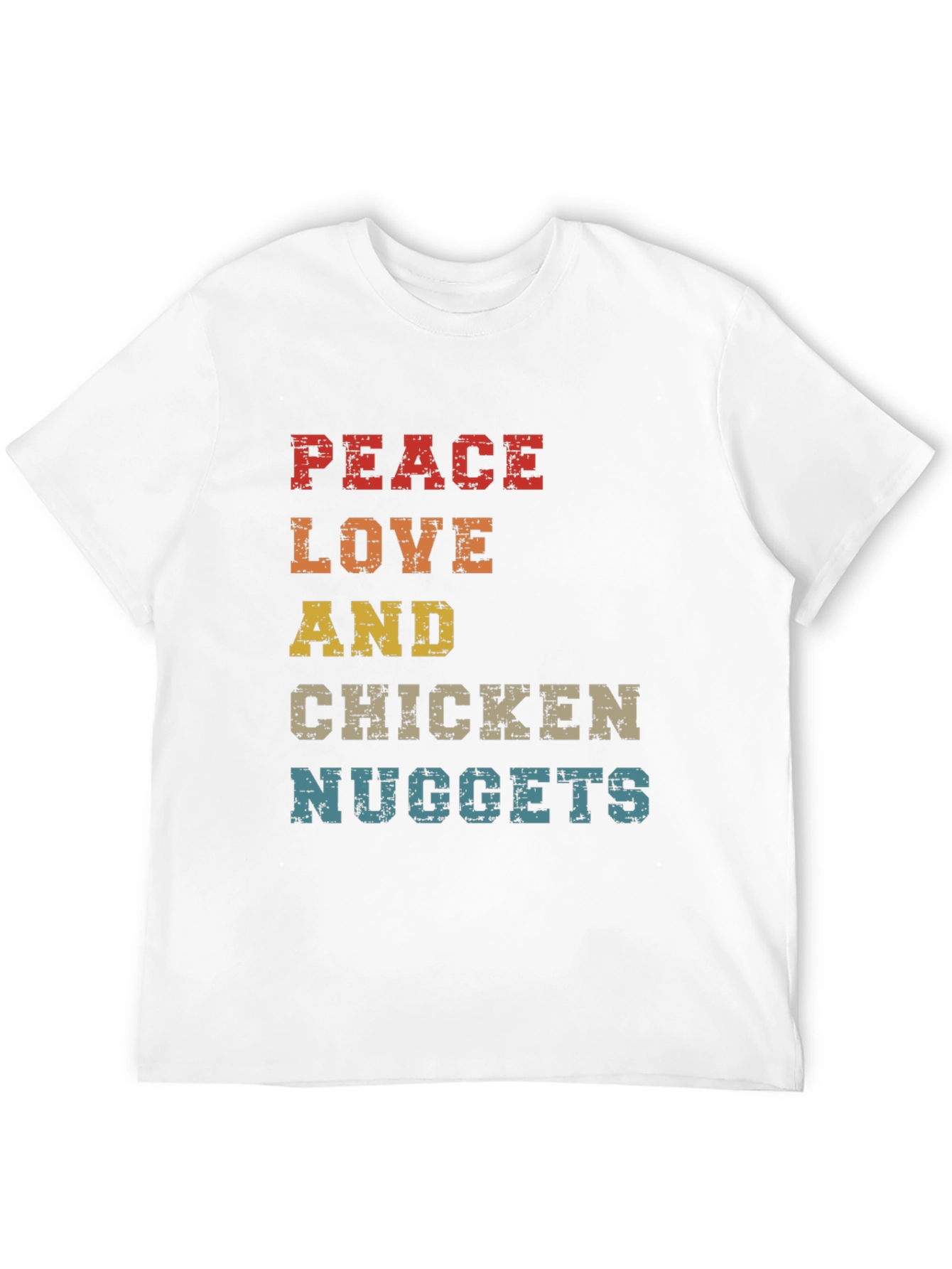Peace Love & Chicken Nuggets Graphic Tee