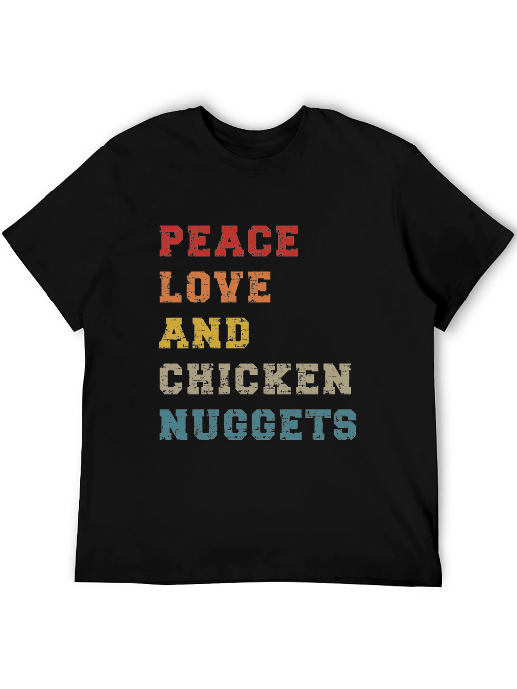 Peace Love & Chicken Nuggets Graphic Tee