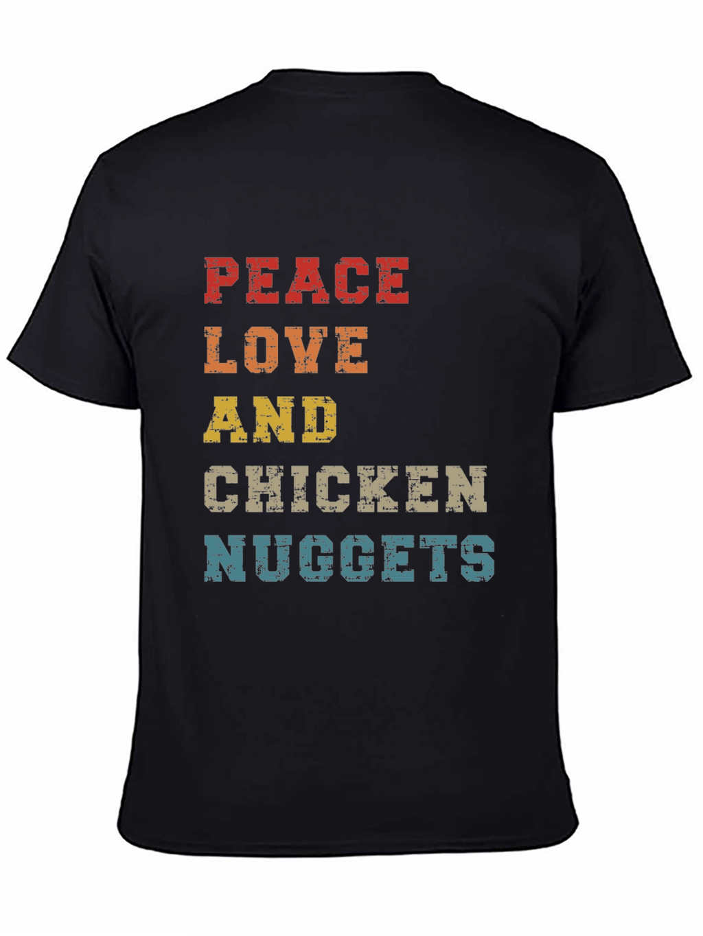 Peace Love & Chicken Nuggets Graphic Tee