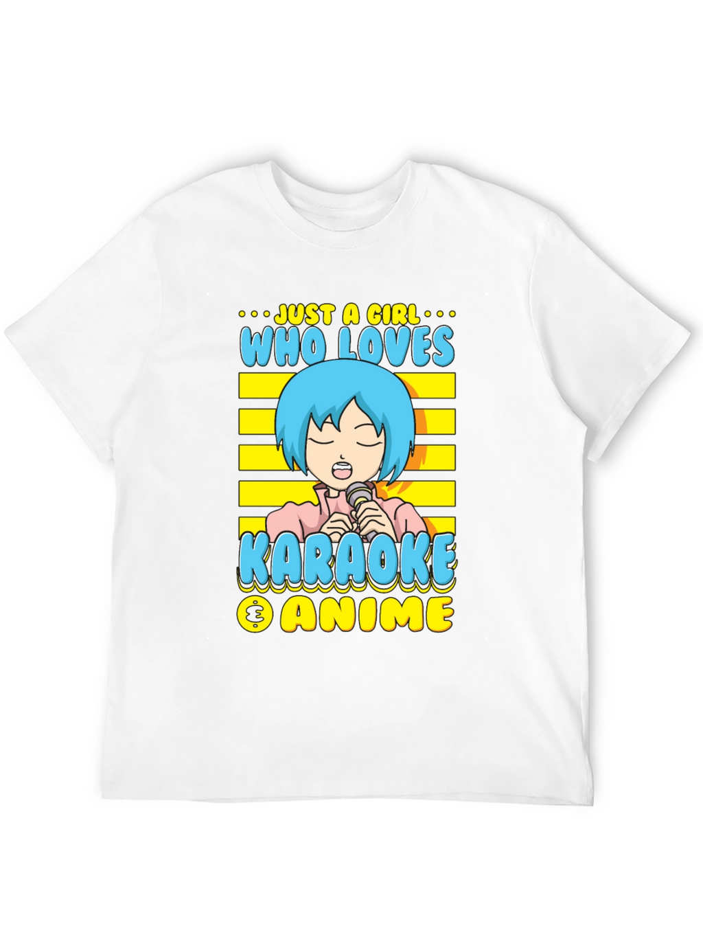 Karaoke Anime Girl T-Shirt