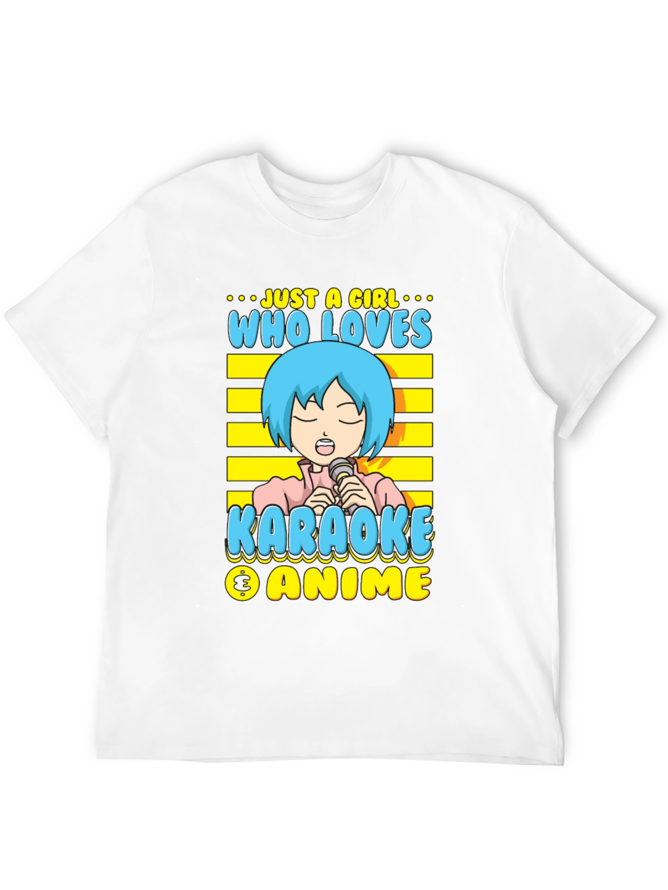 Karaoke Anime Girl T-Shirt