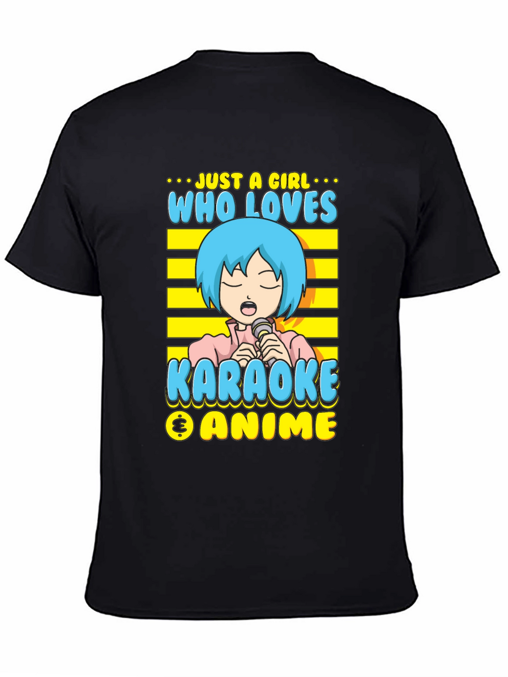 Karaoke Anime Girl T-Shirt