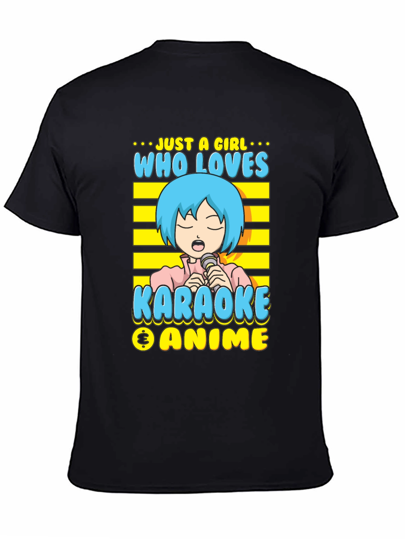 Karaoke Anime Girl T-Shirt