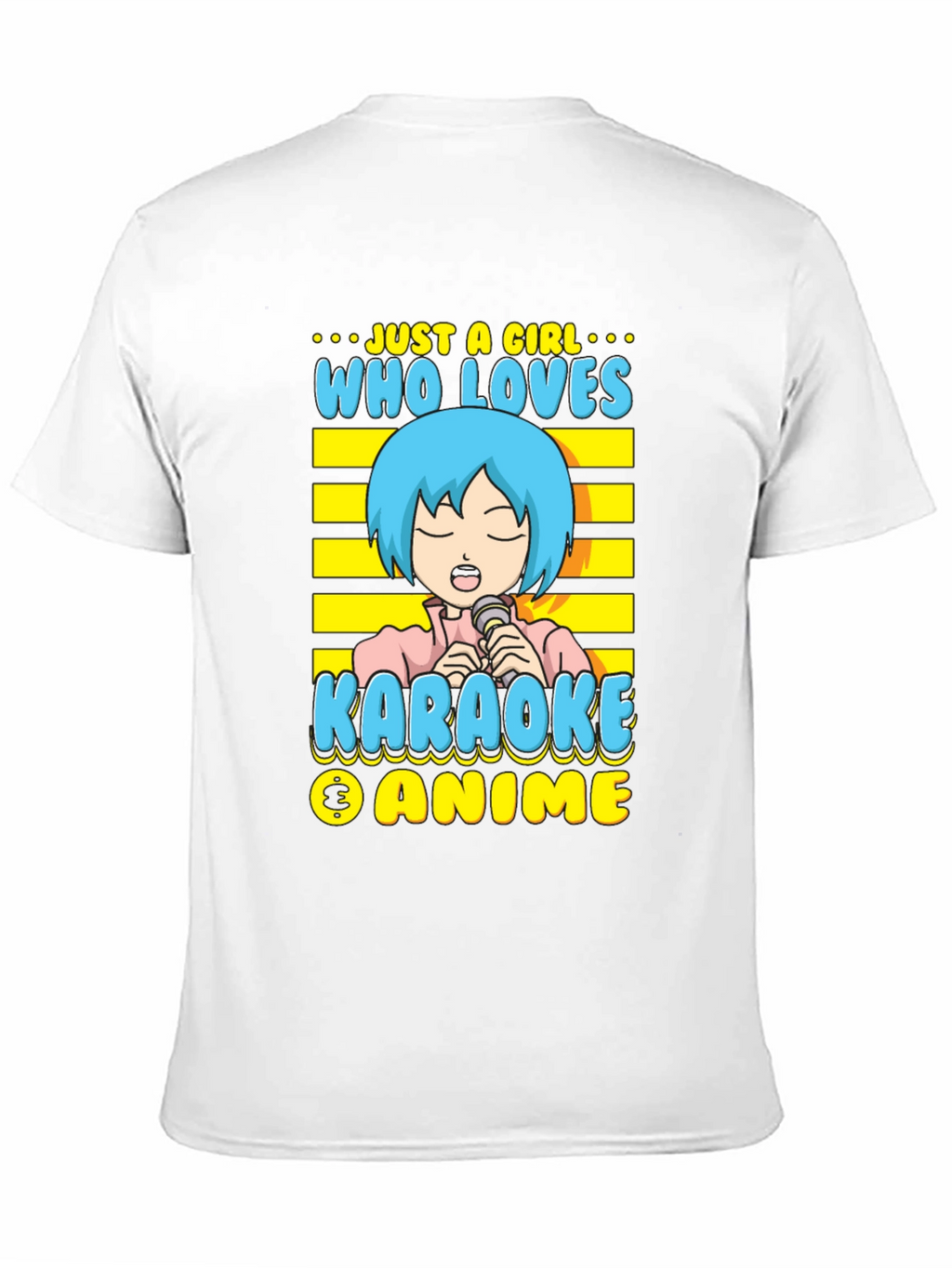 Karaoke Anime Girl T-Shirt