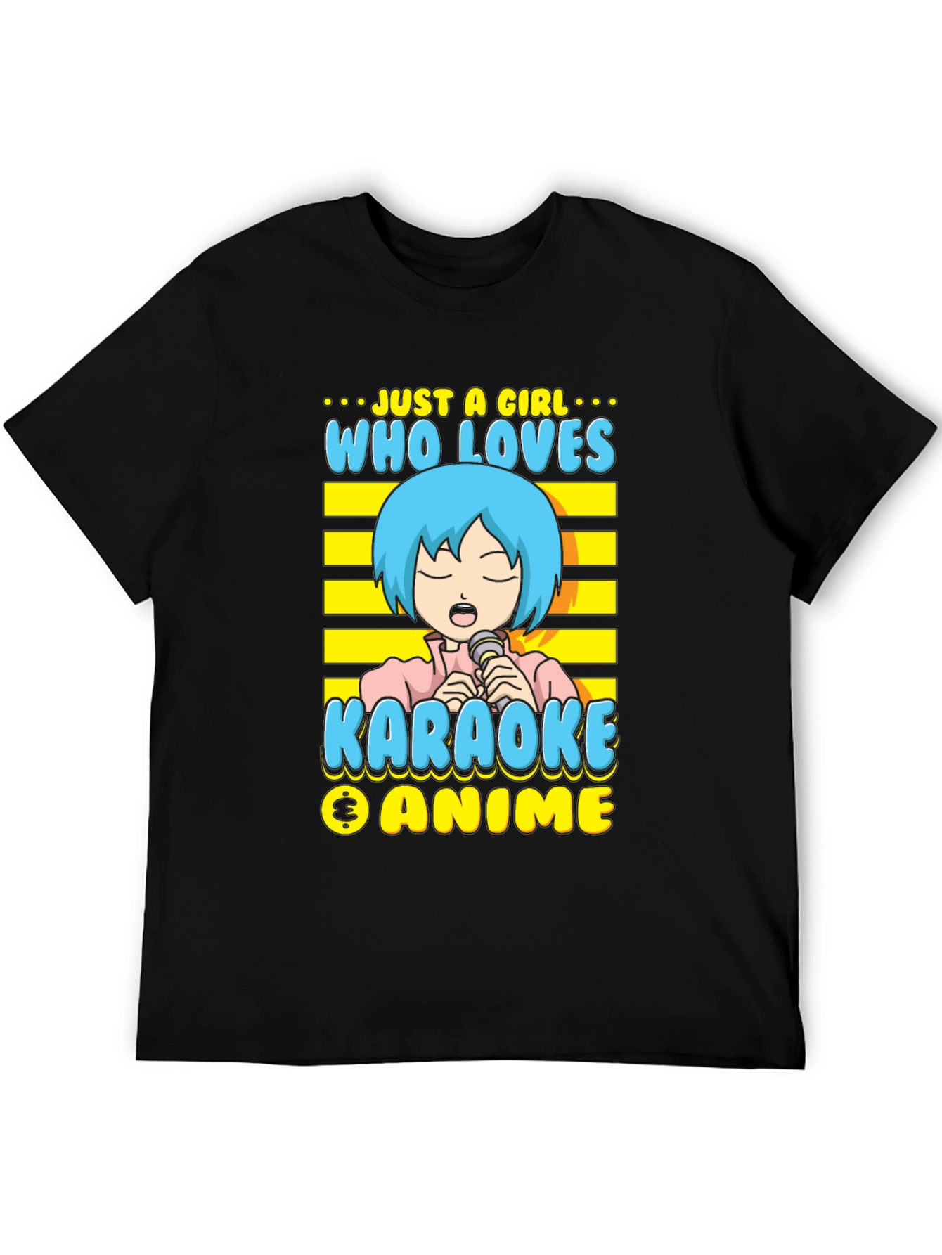 Karaoke Anime Girl T-Shirt