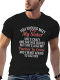 Funny Sister T-Shirt - Crazy Partner in Crime