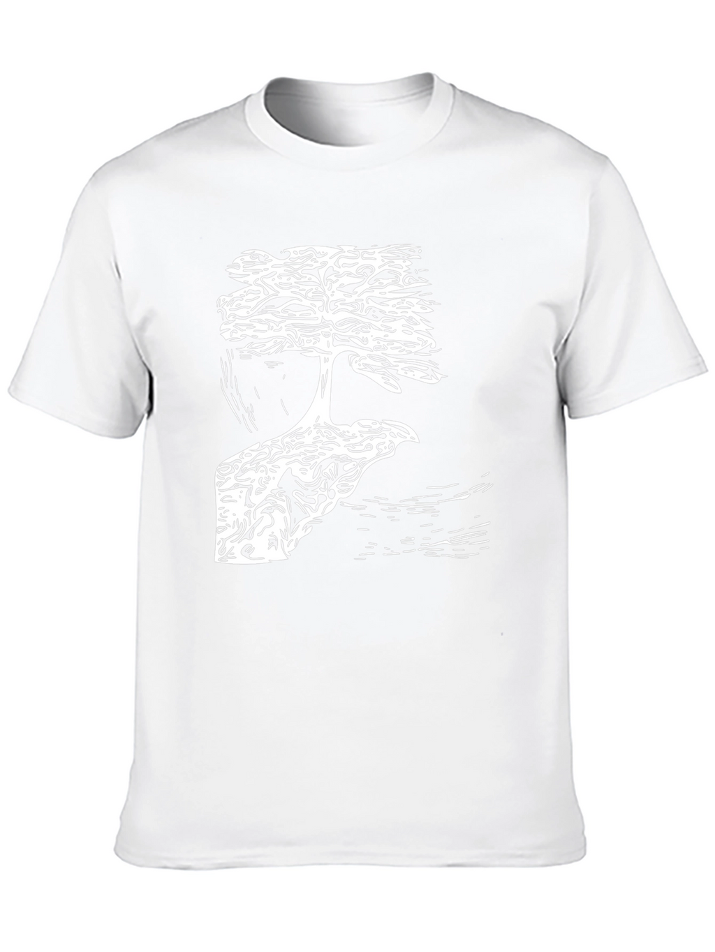 Bonsai Tree Graphic Tee - Stylish Black T-Shirt