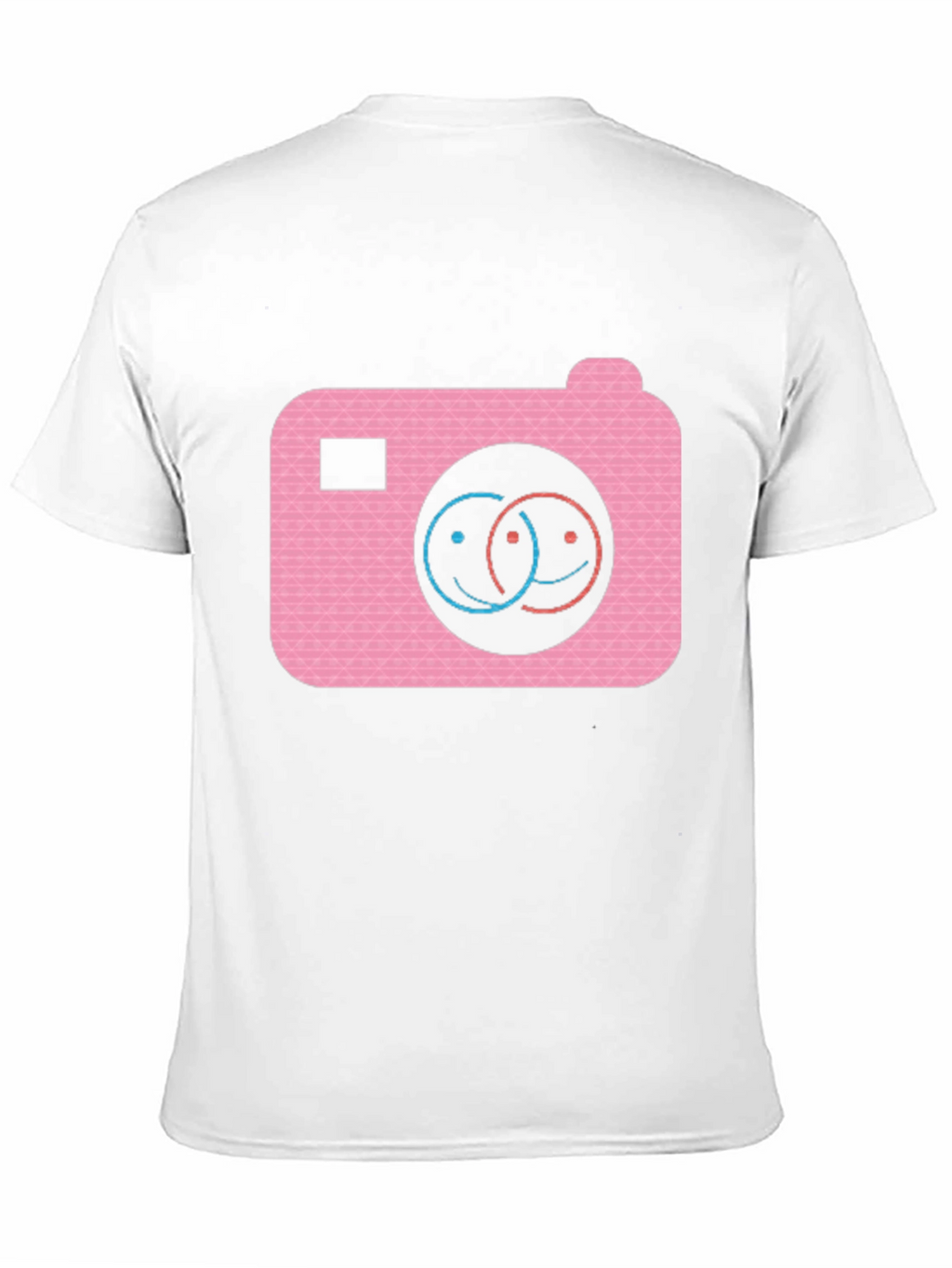 Smile Camera Graphic Tee - Black Cotton Blend