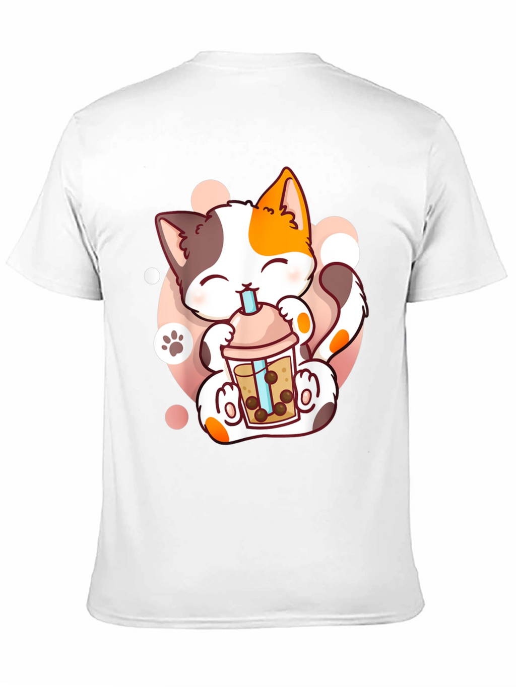 Cute Cat Boba Tea T-Shirt - Kawaii Kitten Design