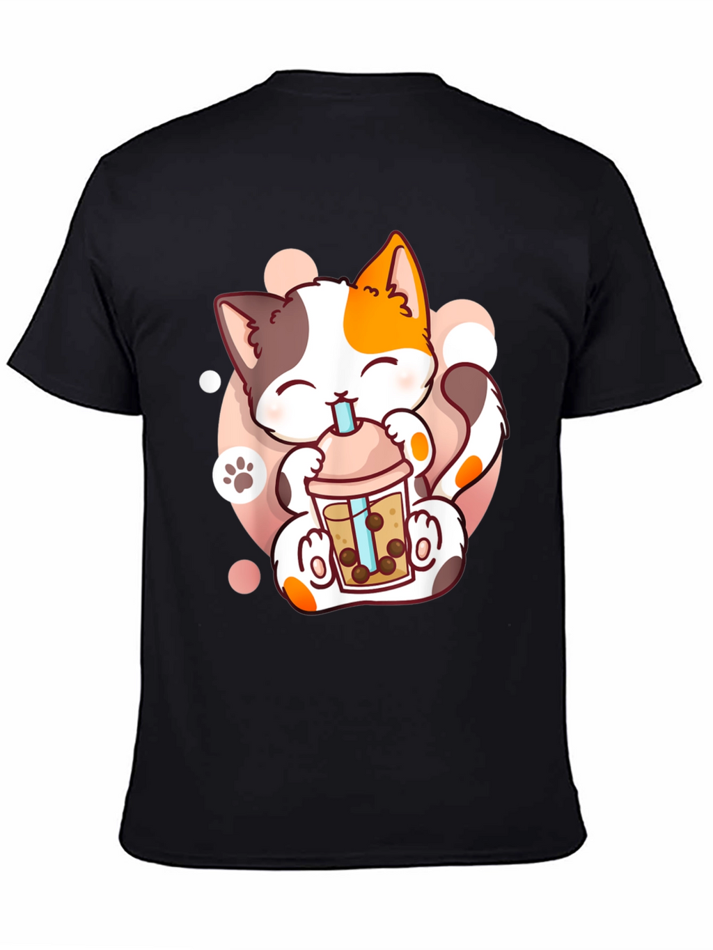 Cute Cat Boba Tea T-Shirt - Kawaii Kitten Design