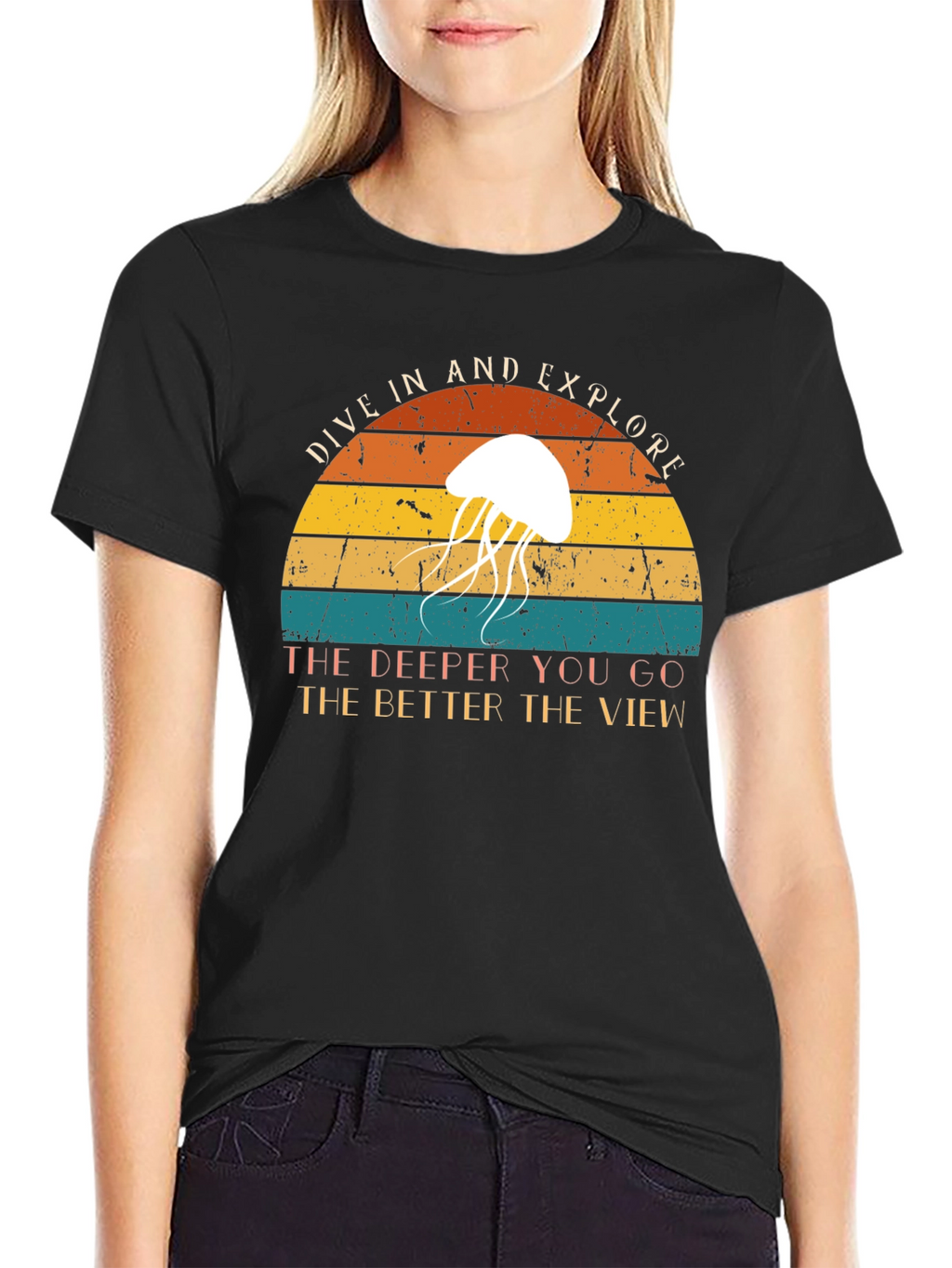 Dive In & Explore Jellyfish Graphic Tee