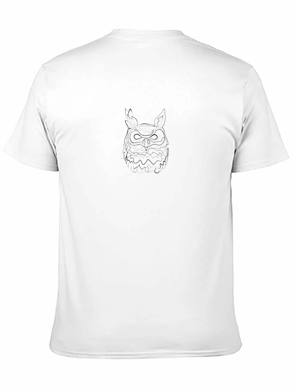 Mens Black Owl Graphic Tee - Cool Casual Style
