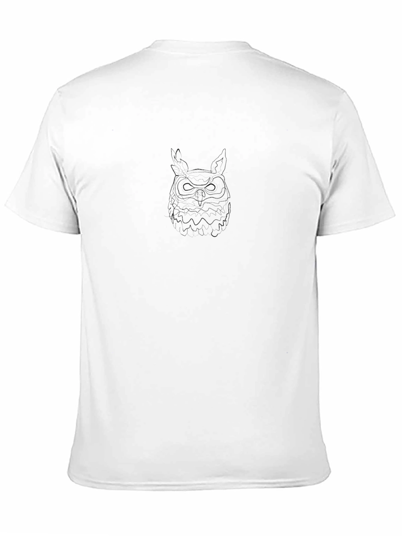 Mens Black Owl Graphic Tee - Cool Casual Style