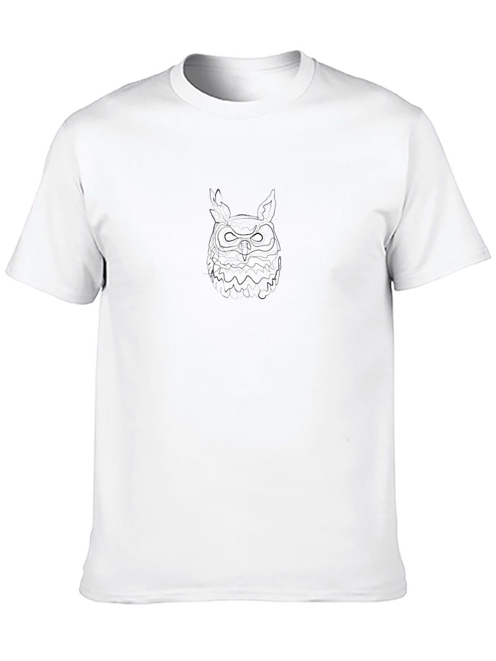 Mens Black Owl Graphic Tee - Cool Casual Style