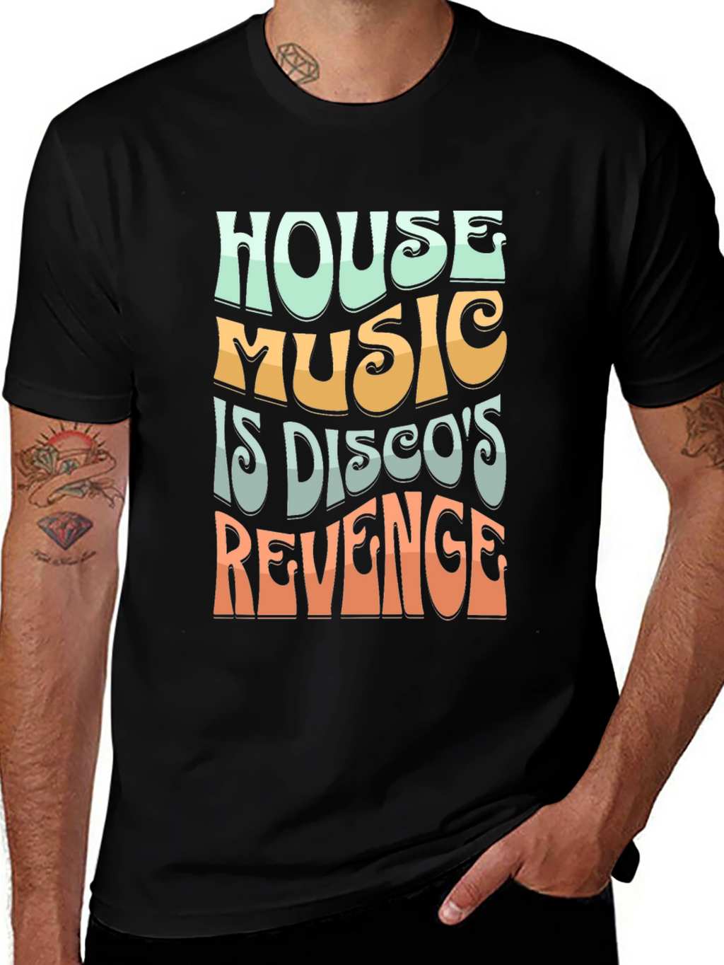 House Music Discos Revenge Graphic Tee