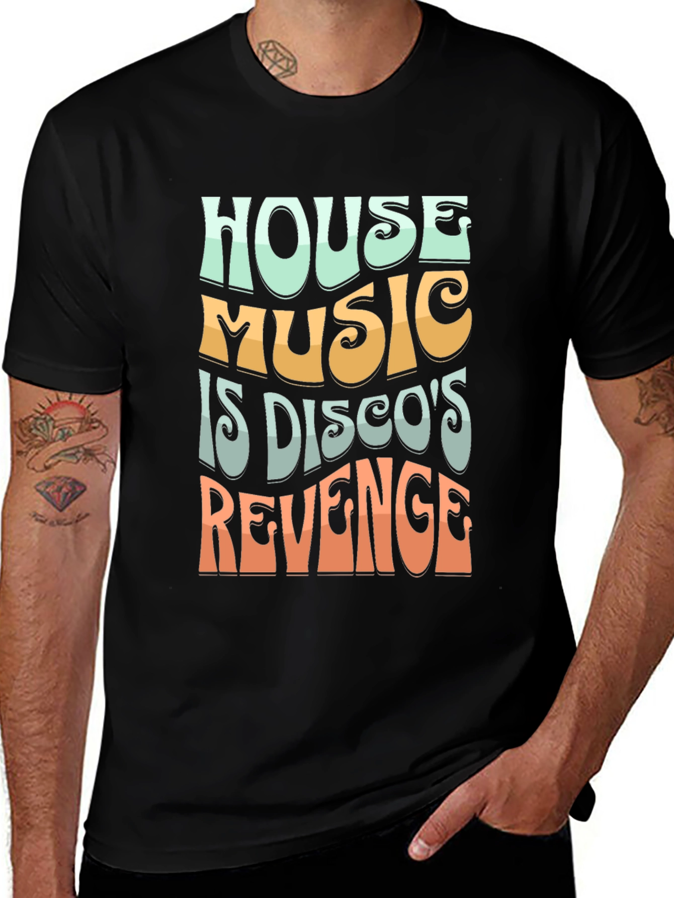 House Music Discos Revenge Graphic Tee