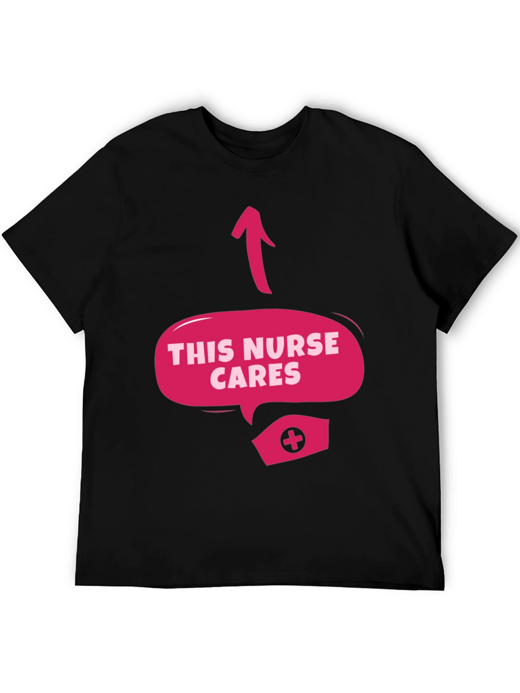 This Nurse Cares Graphic Tee