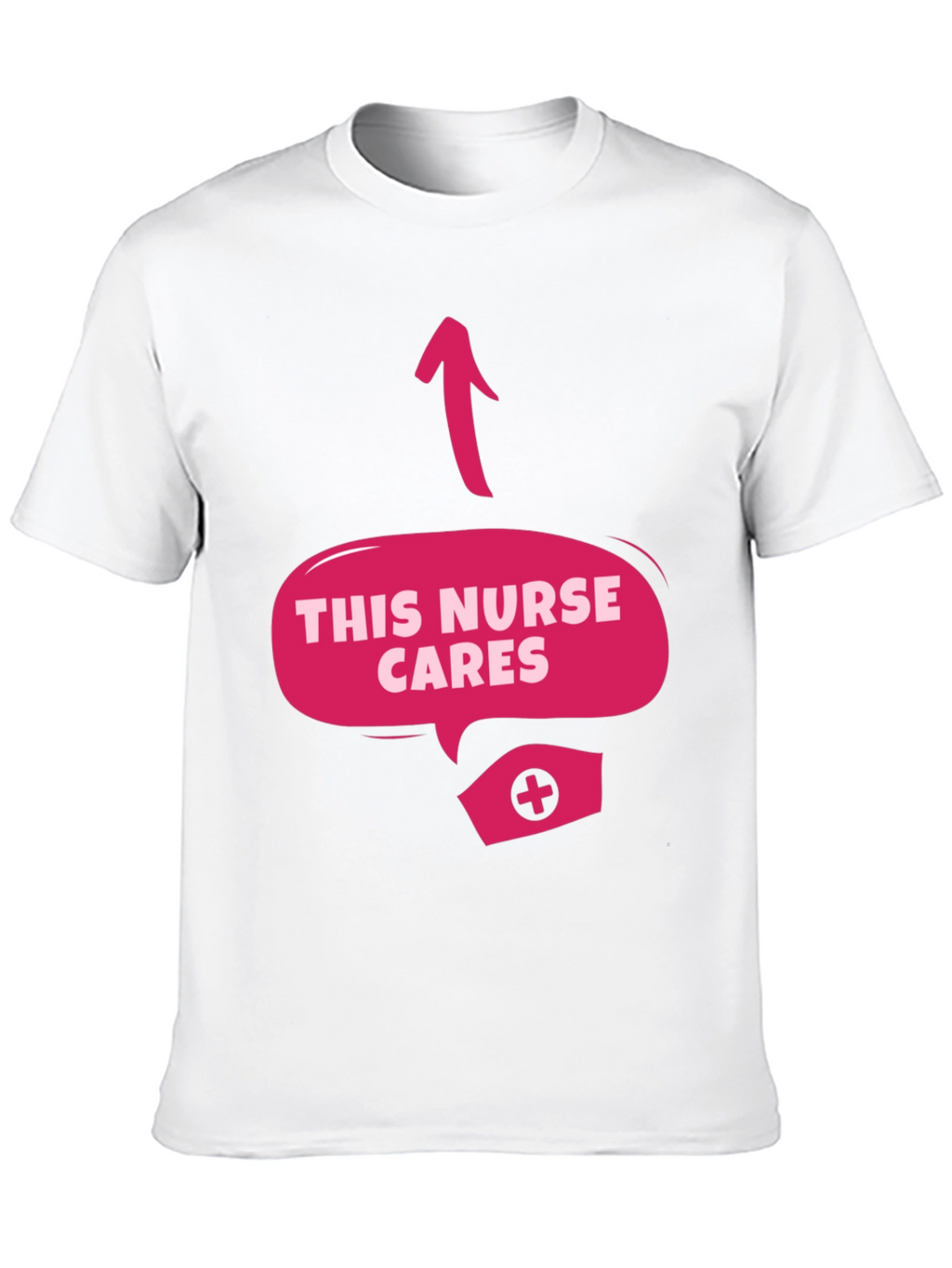 This Nurse Cares Graphic Tee