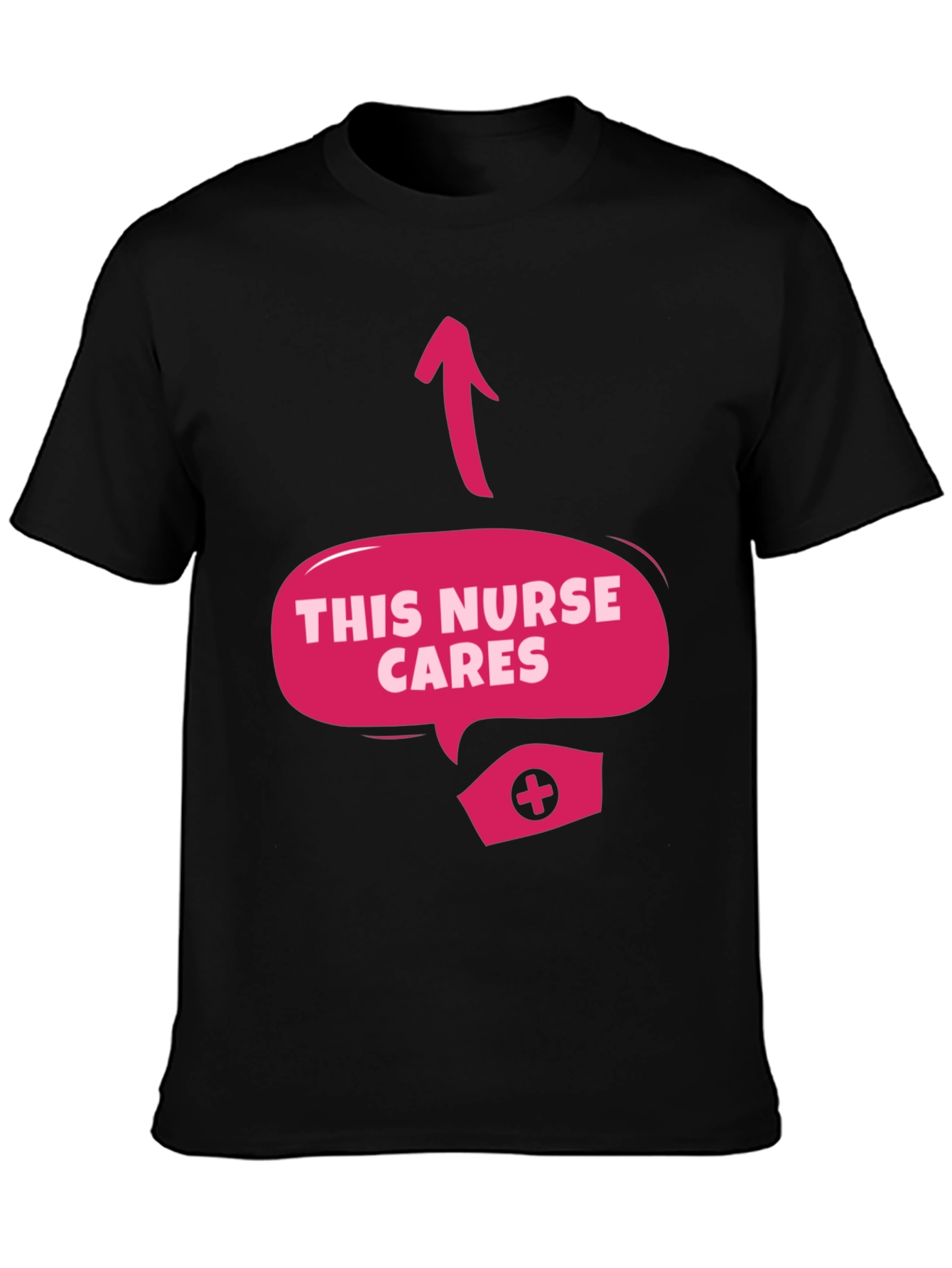 This Nurse Cares Graphic Tee