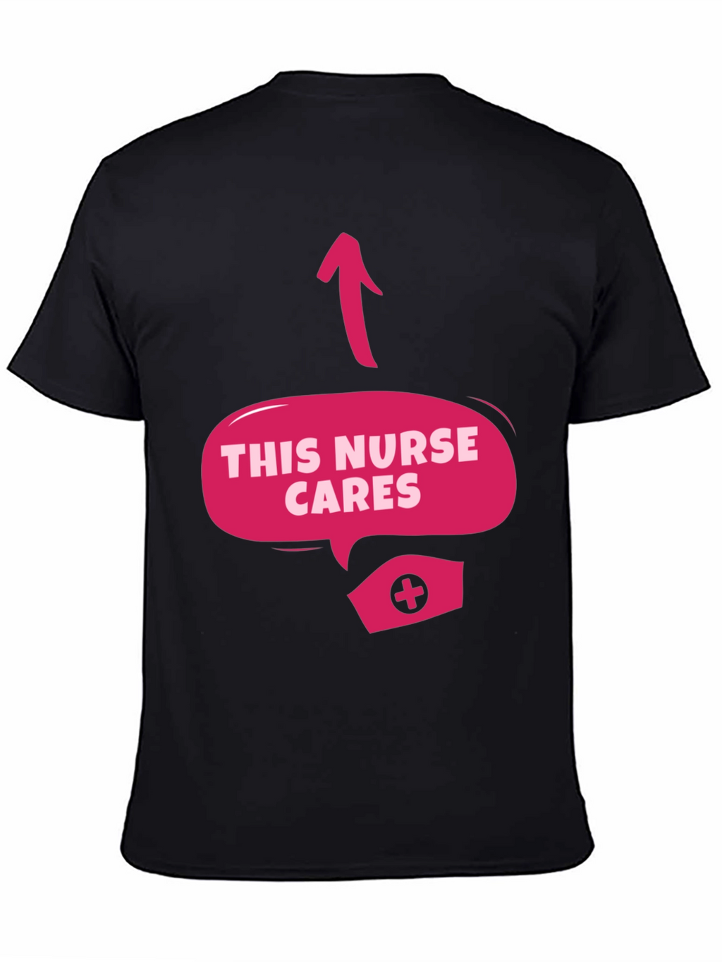 This Nurse Cares Graphic Tee