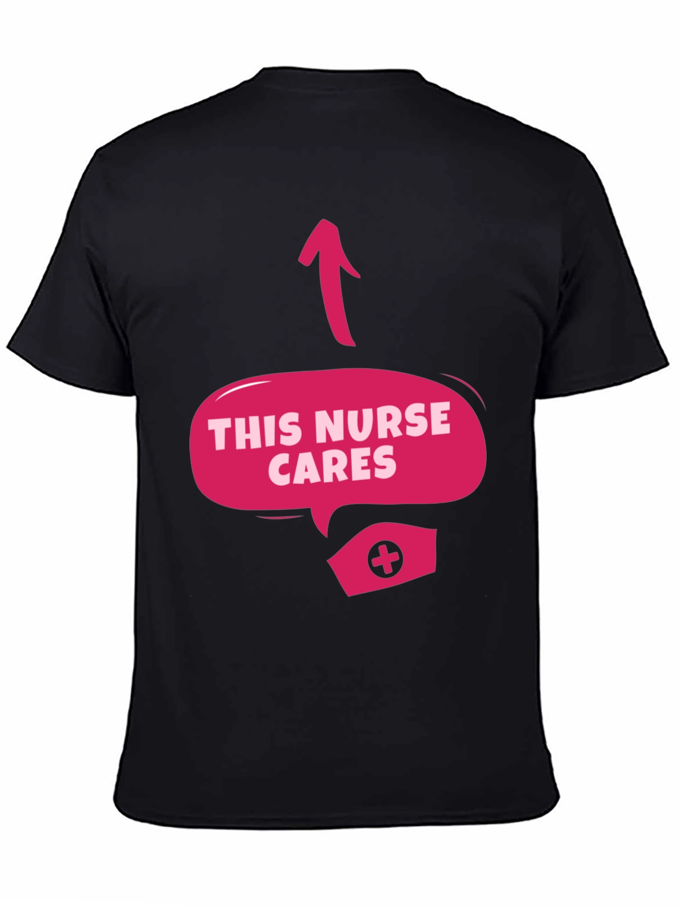 This Nurse Cares Graphic Tee