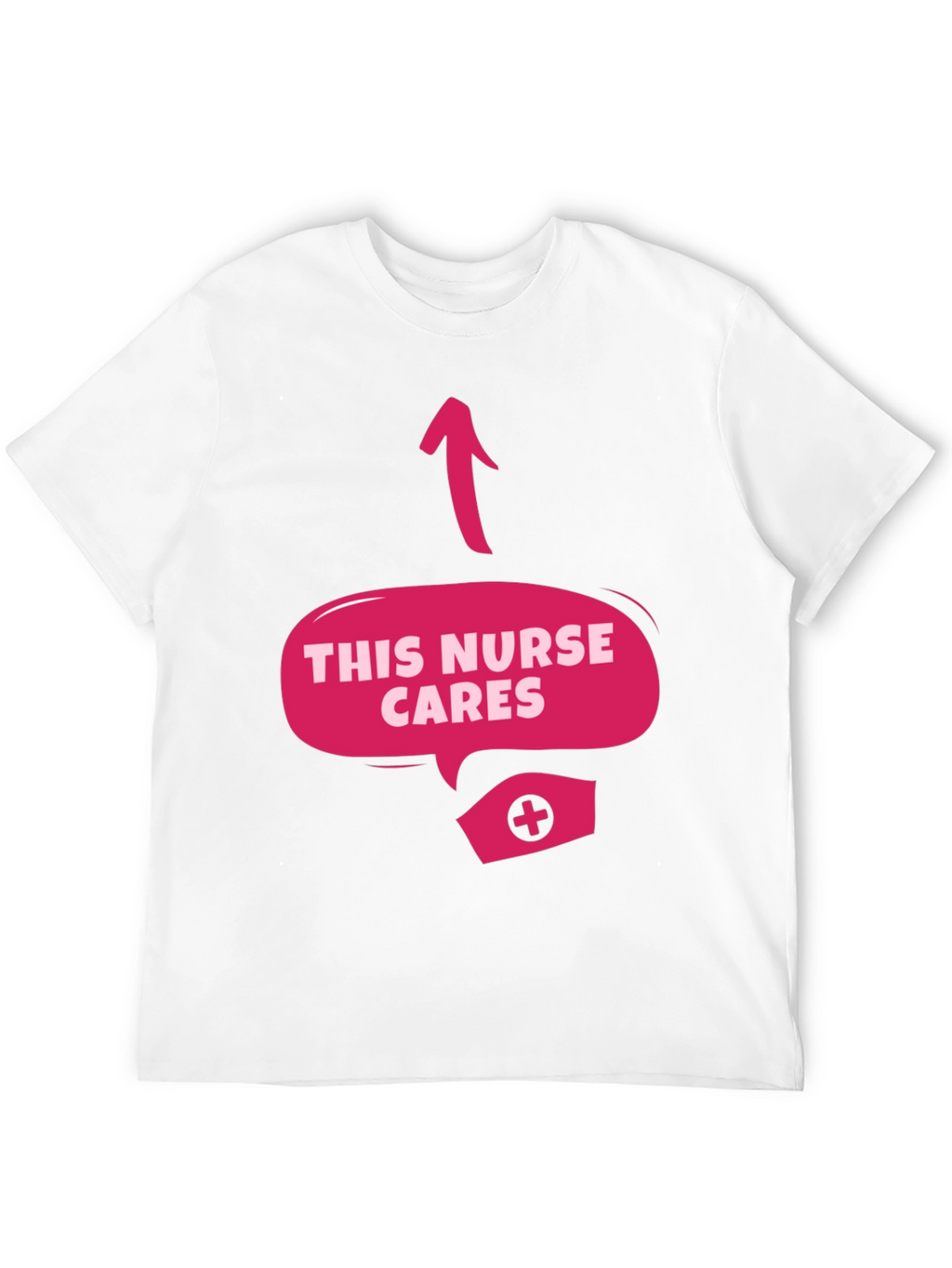 This Nurse Cares Graphic Tee