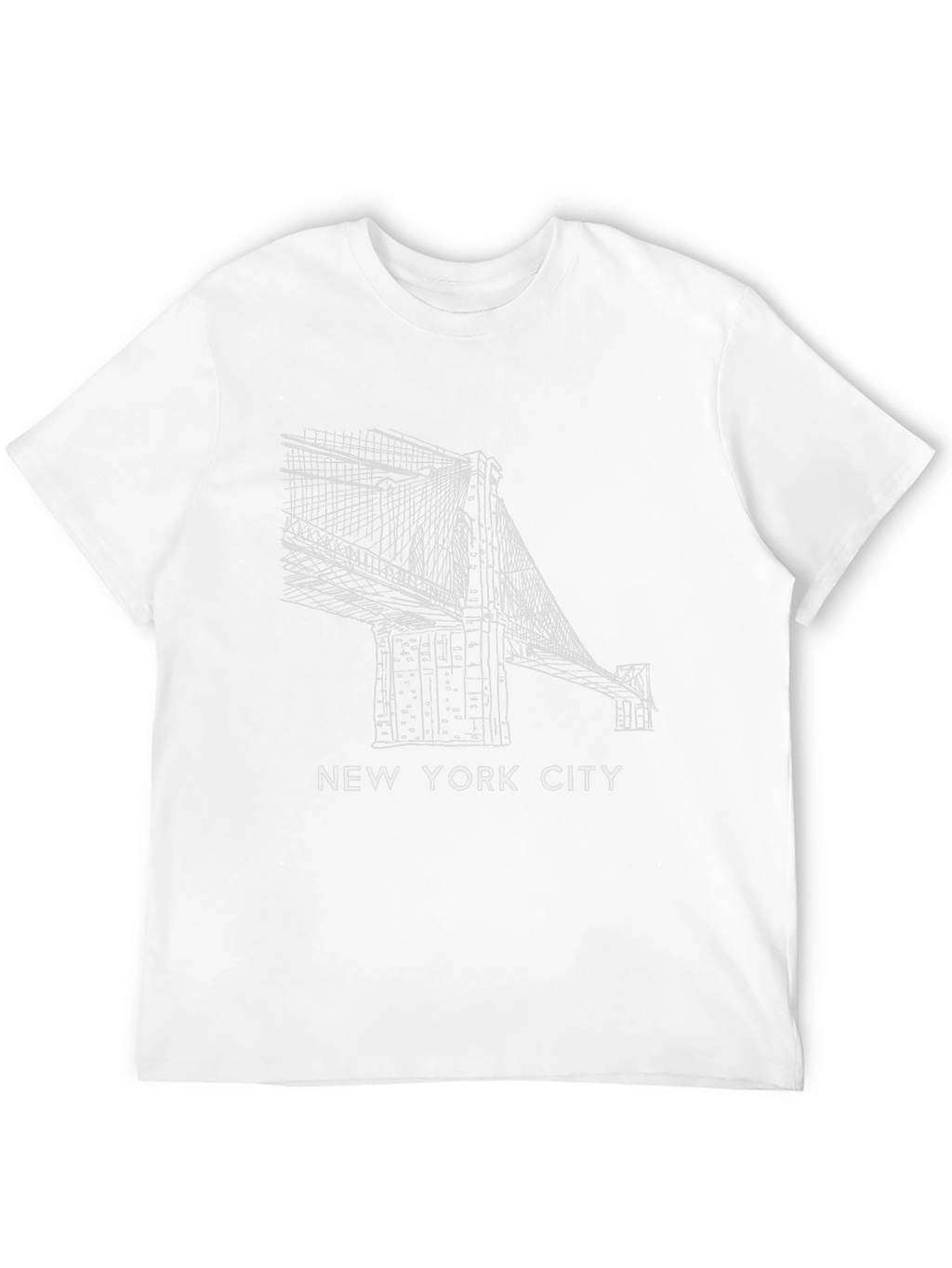 New York City Brooklyn Bridge Black T-Shirt