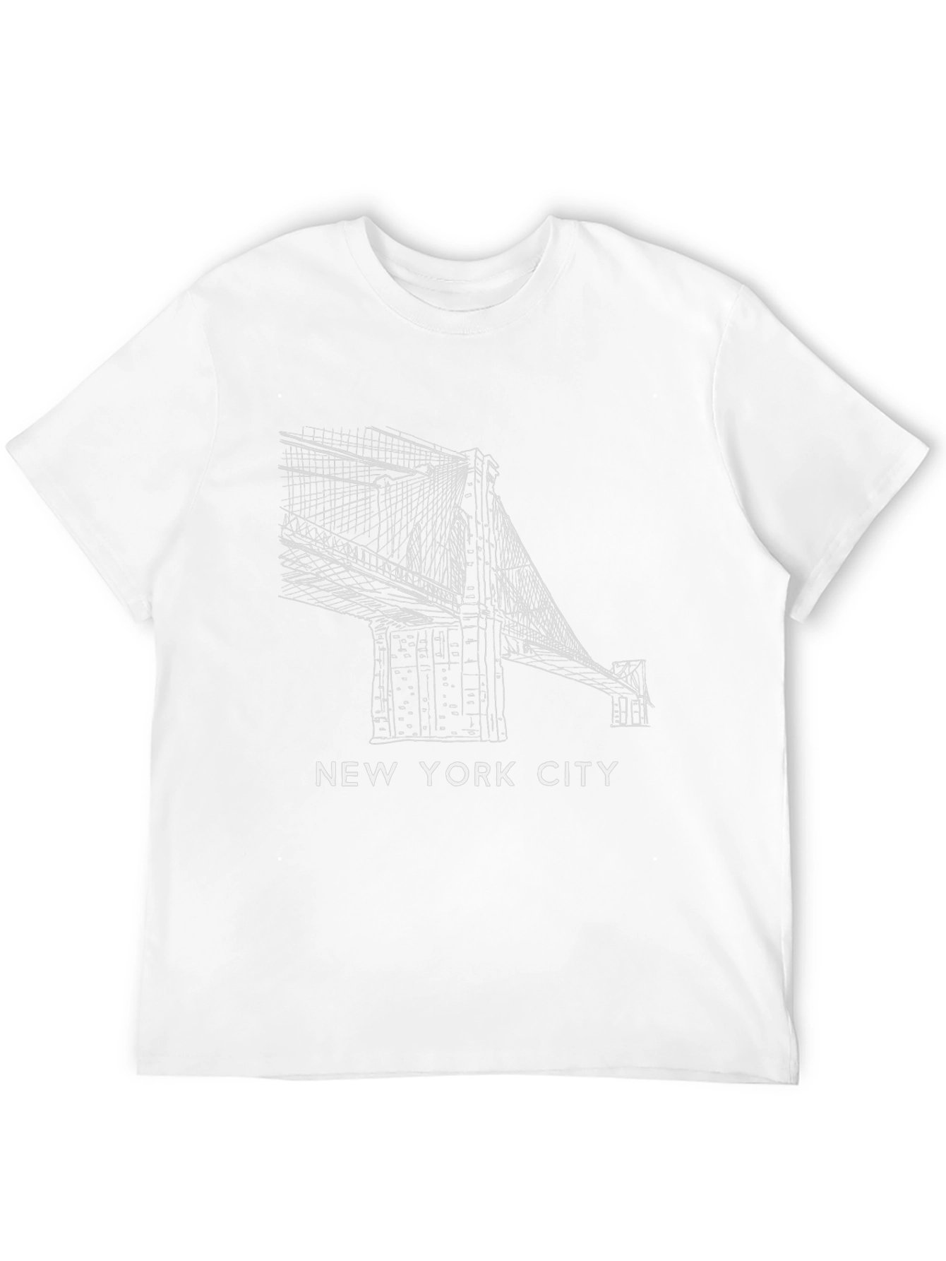New York City Brooklyn Bridge Black T-Shirt