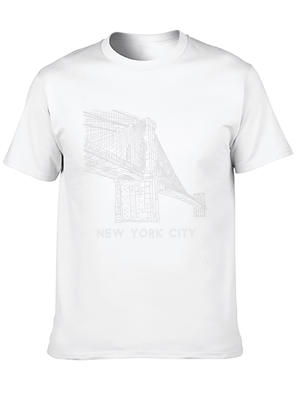 New York City Brooklyn Bridge Black T-Shirt
