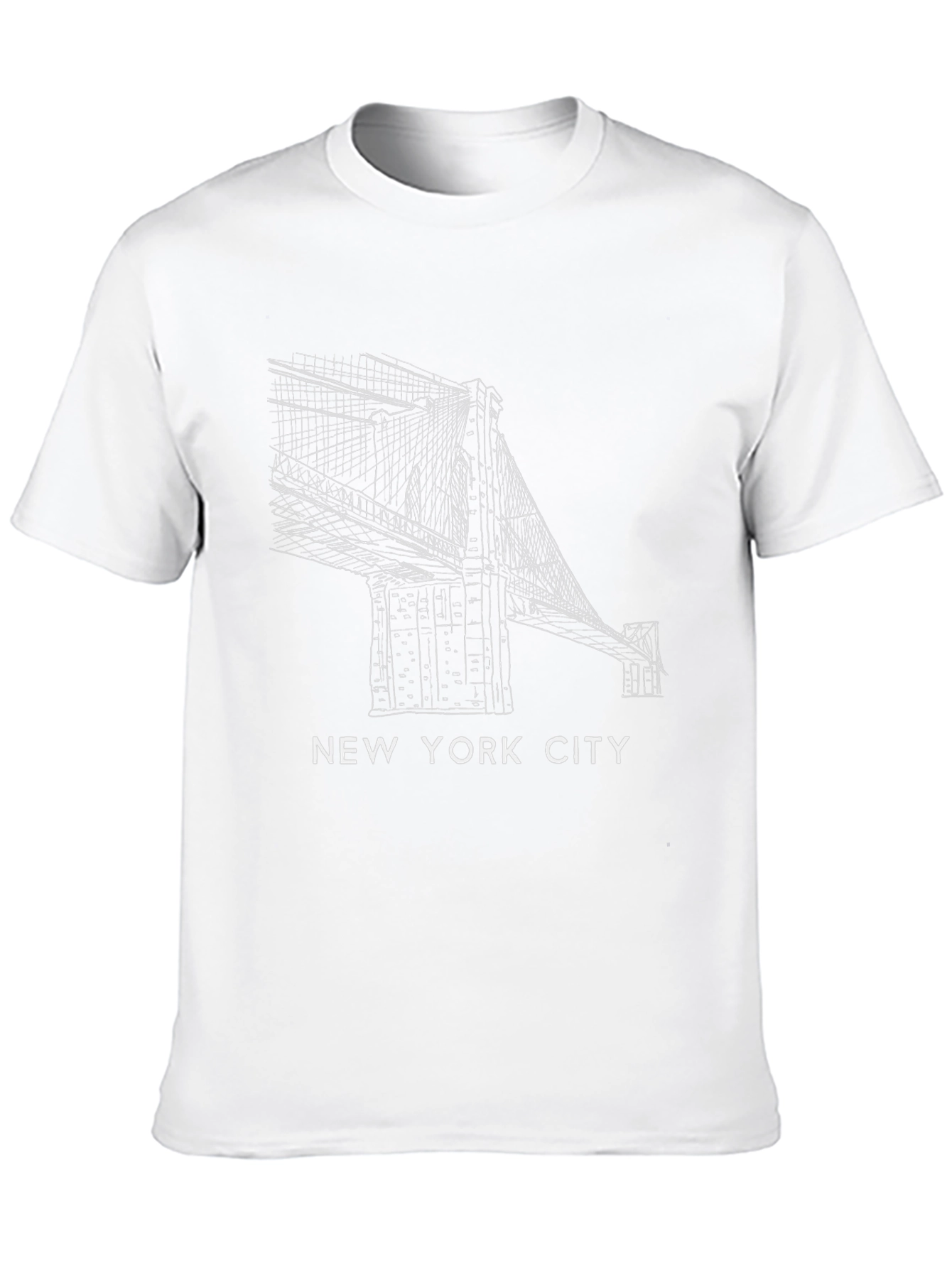New York City Brooklyn Bridge Black T-Shirt