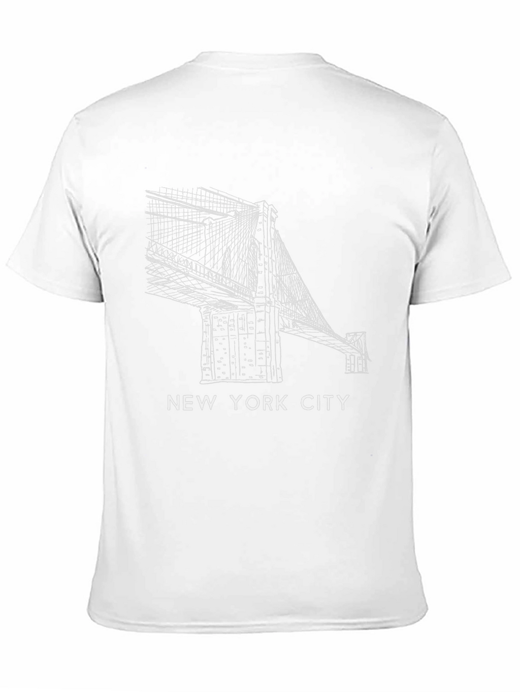 New York City Brooklyn Bridge Black T-Shirt