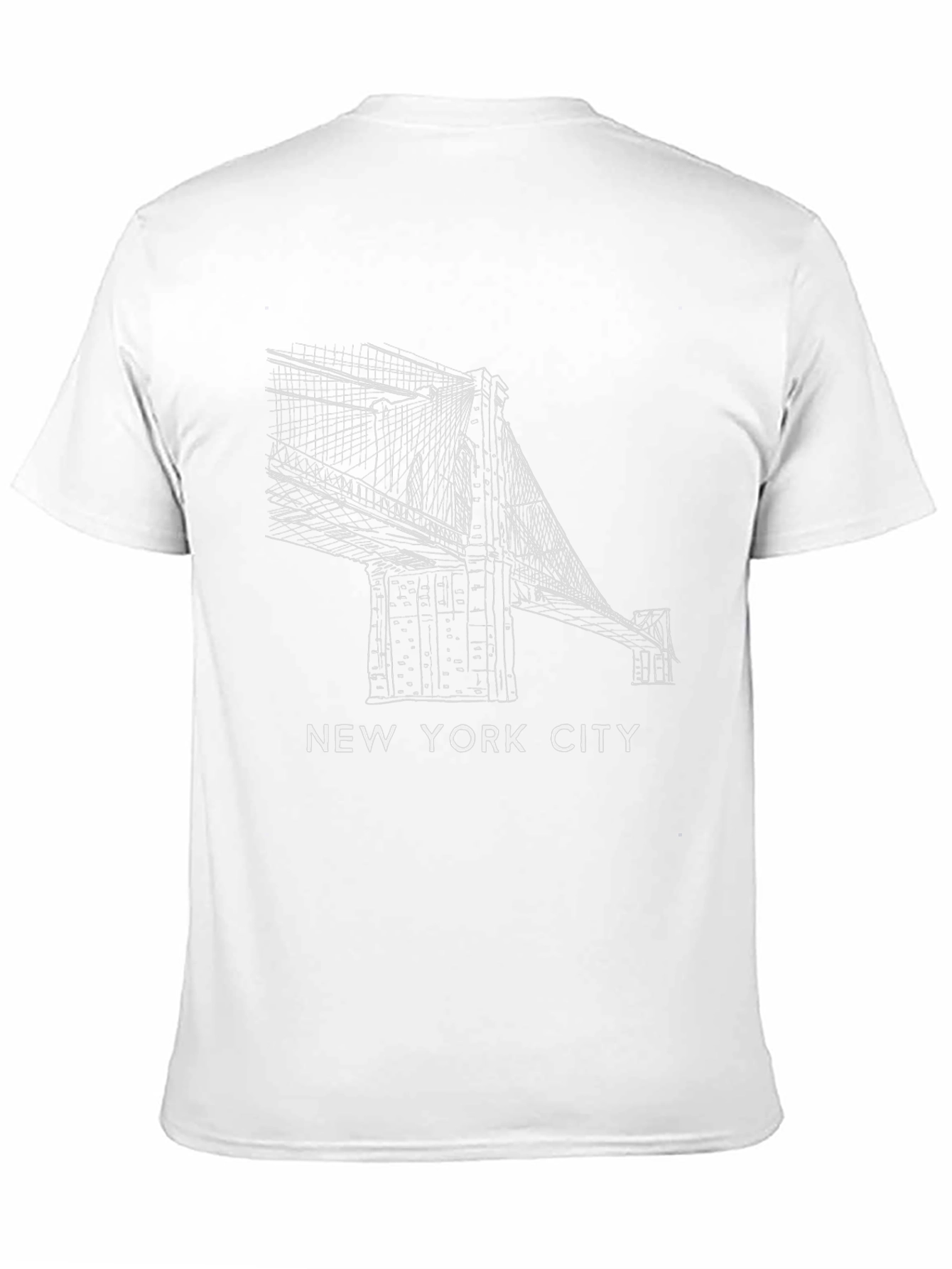New York City Brooklyn Bridge Black T-Shirt