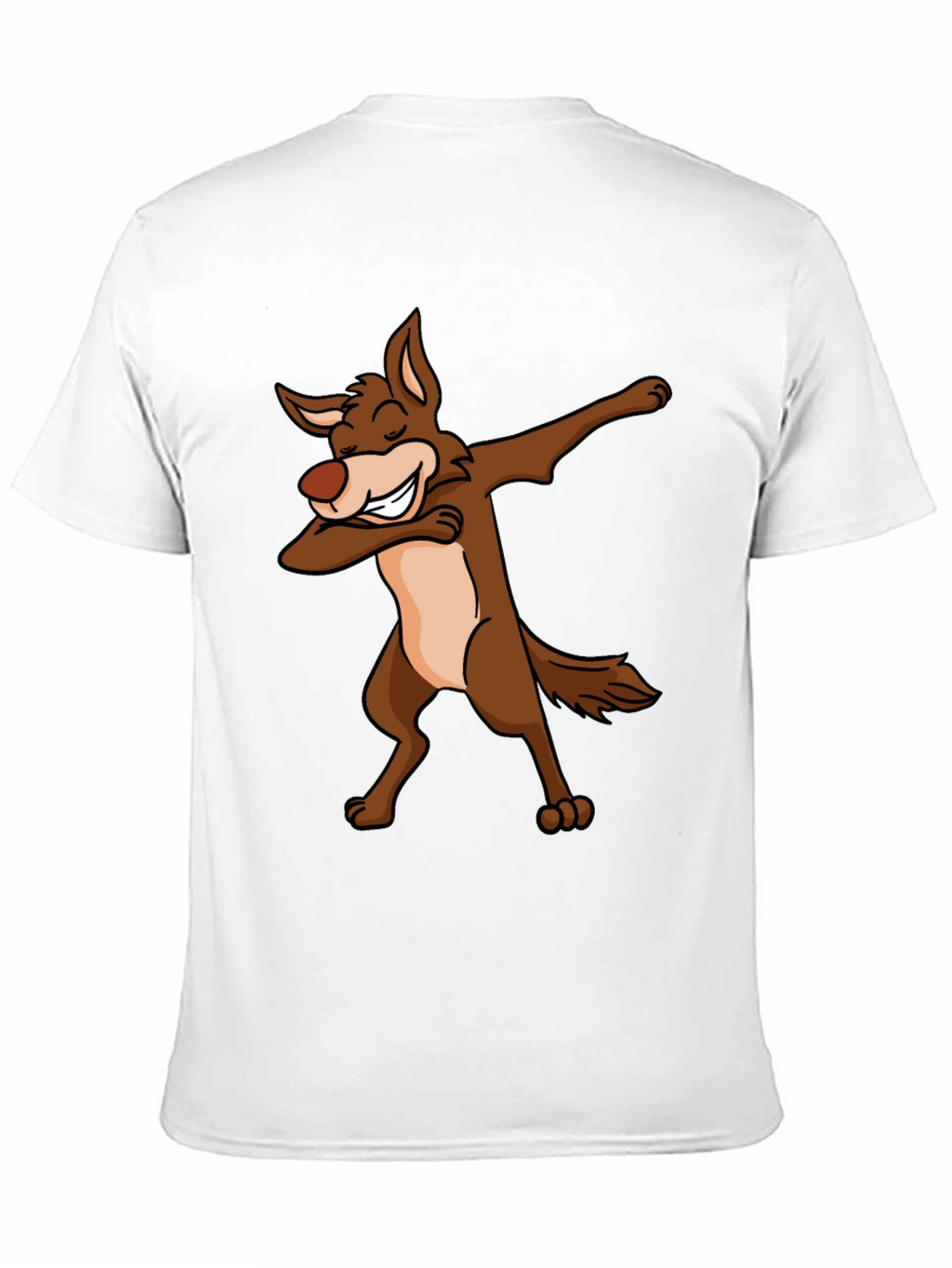 Dabbing Coyote Graphic T-Shirt - Black