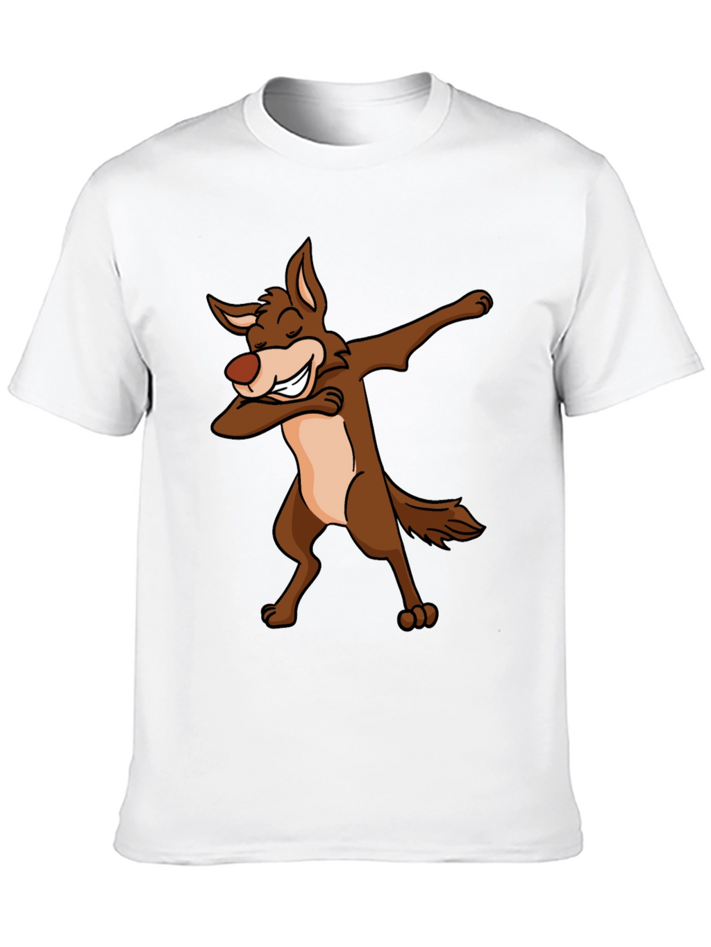 Dabbing Coyote Graphic T-Shirt - Black